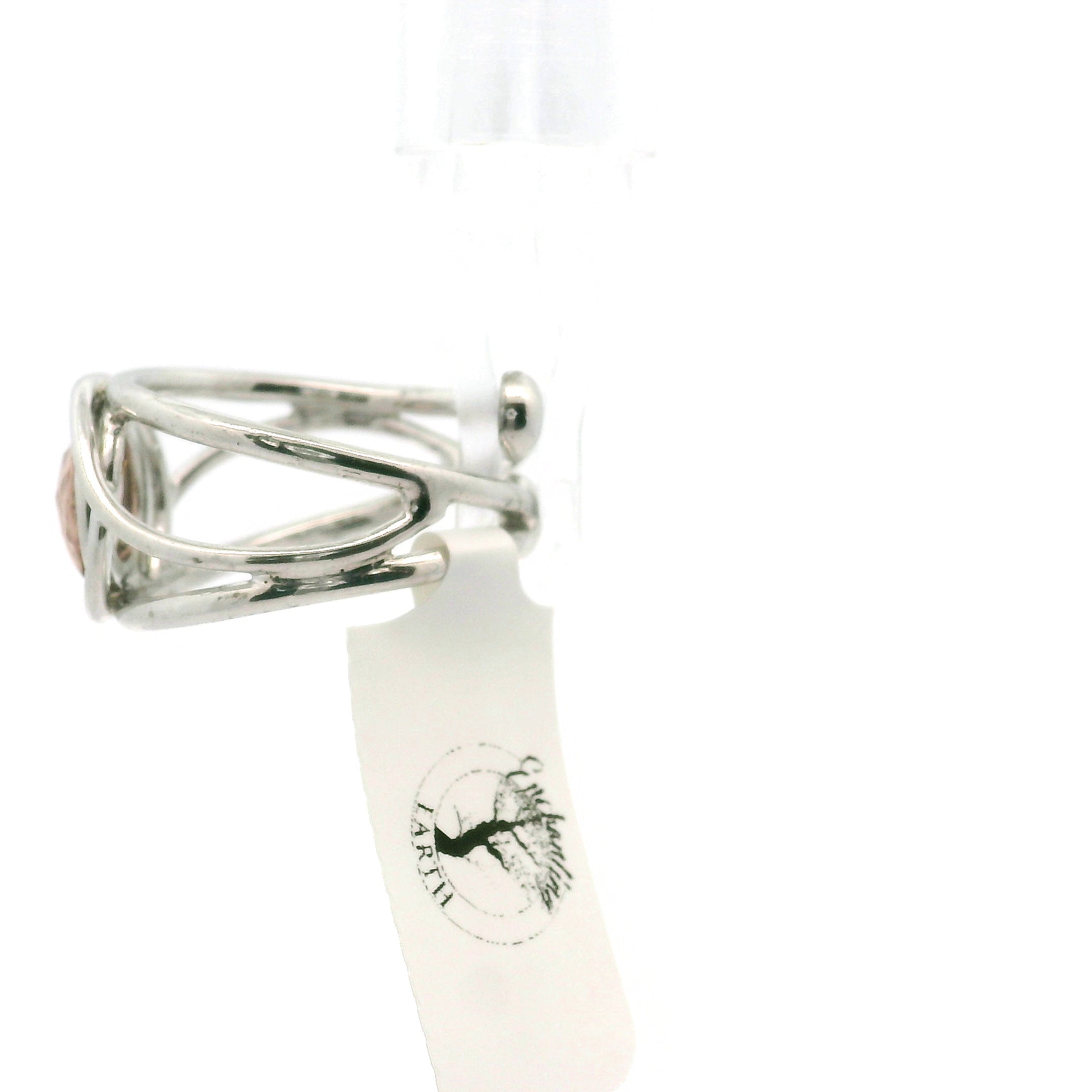 Imperial Topaz Midi Cuff Ring .925 Sterling Silver for Spiritual Transformation