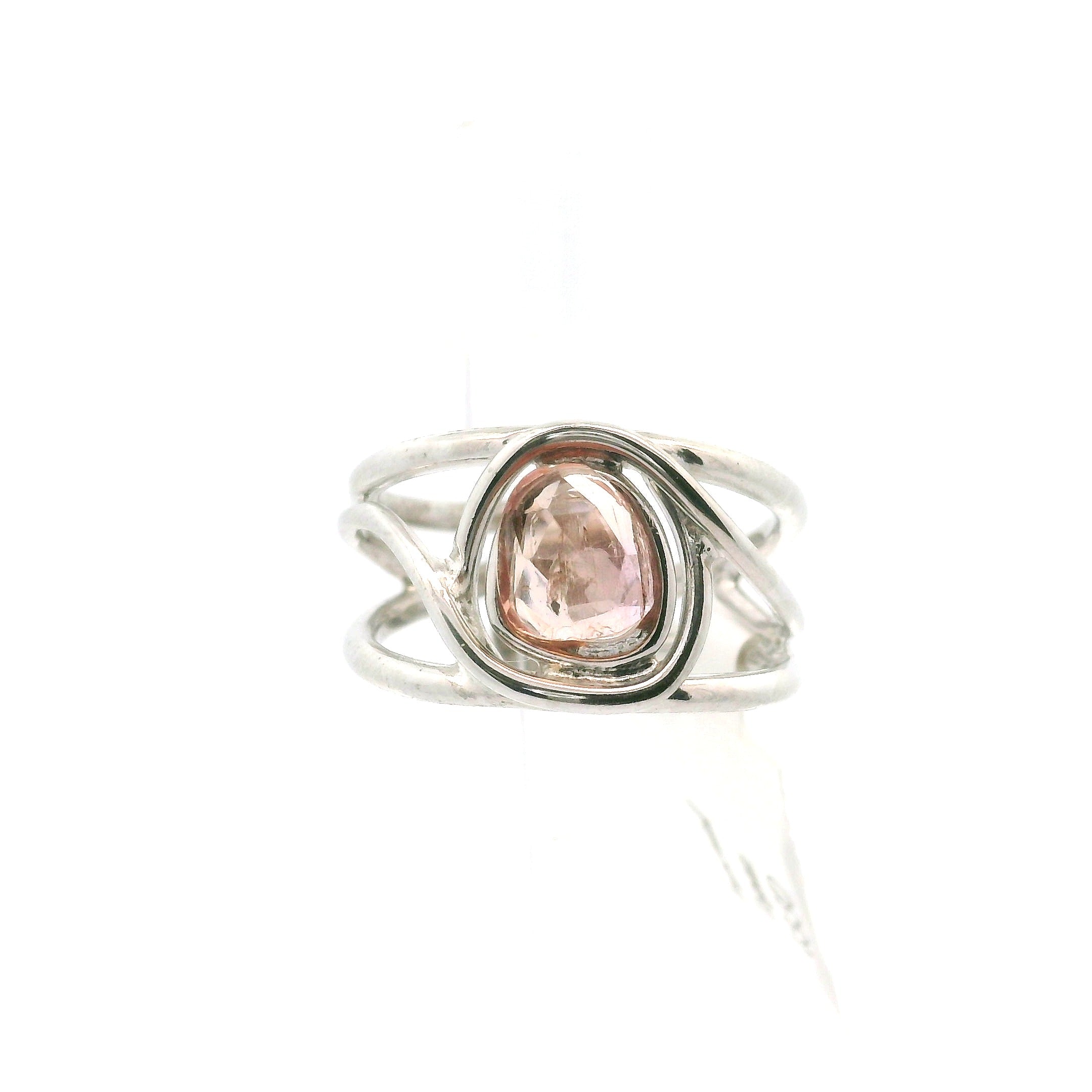 Imperial Topaz Midi Cuff Ring .925 Sterling Silver for Spiritual Transformation