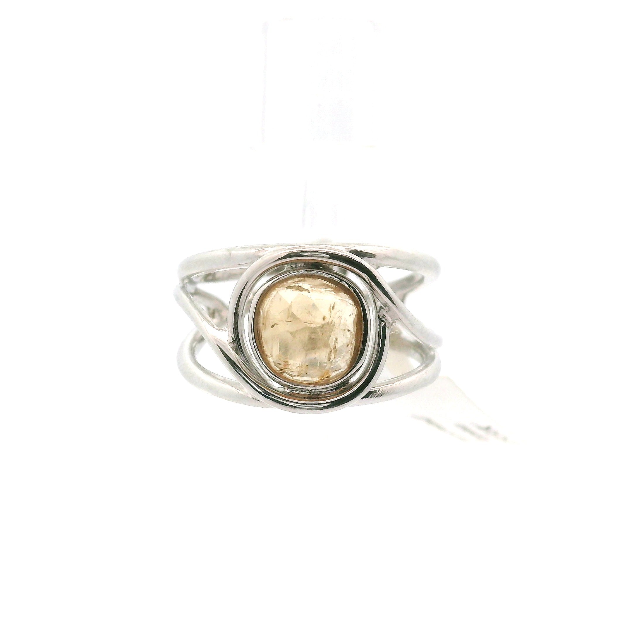 Imperial Topaz Midi Cuff Ring .925 Sterling Silver for Spiritual Transformation