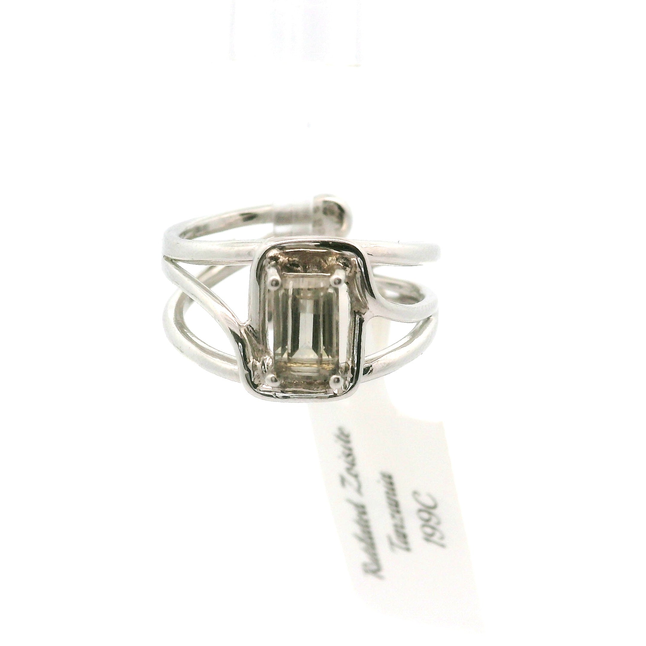 Rutilated Zoisite Cuff Ring .925 Silver for Elevating your Consciousness