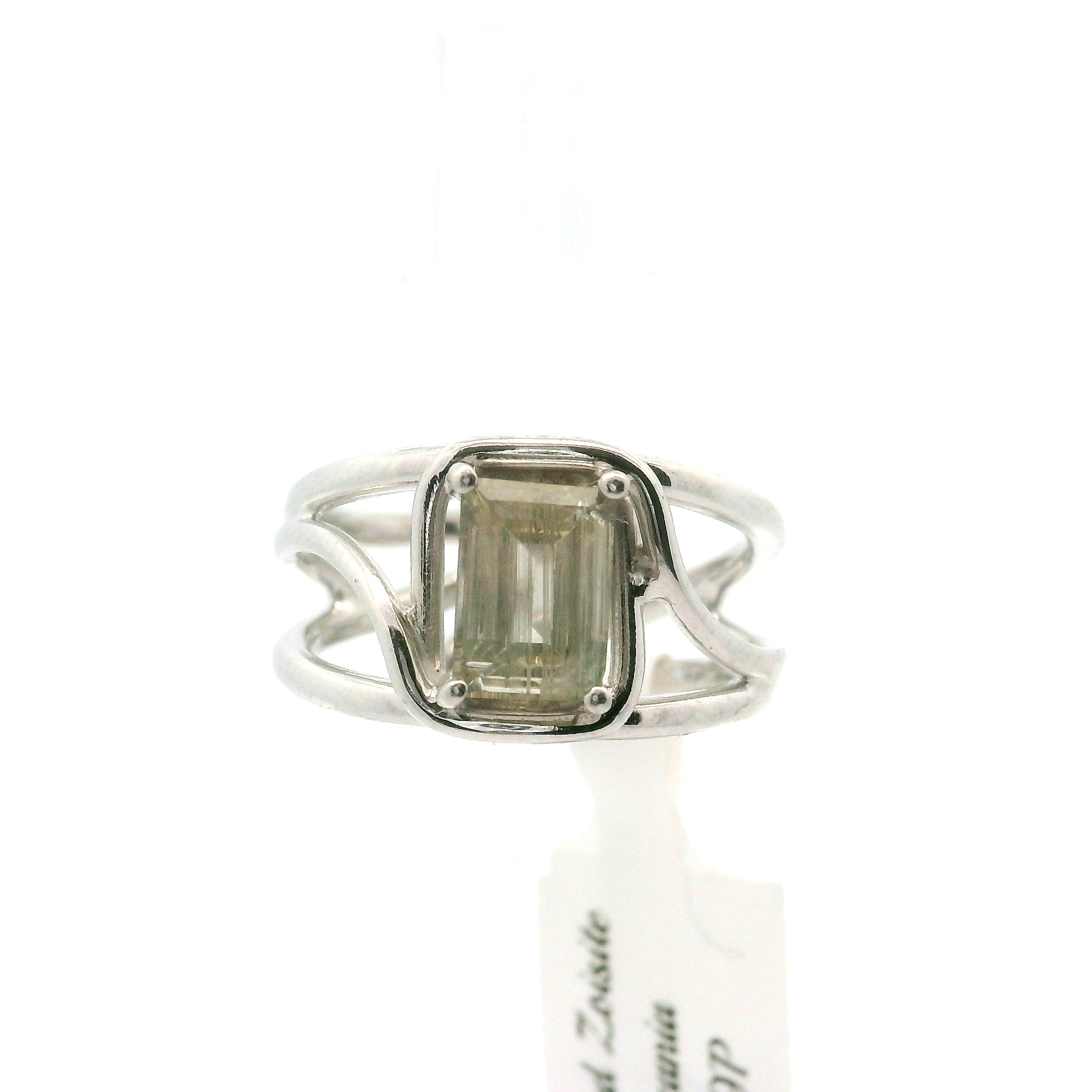 Rutilated Zoisite Cuff Ring .925 Silver for Elevating your Consciousness