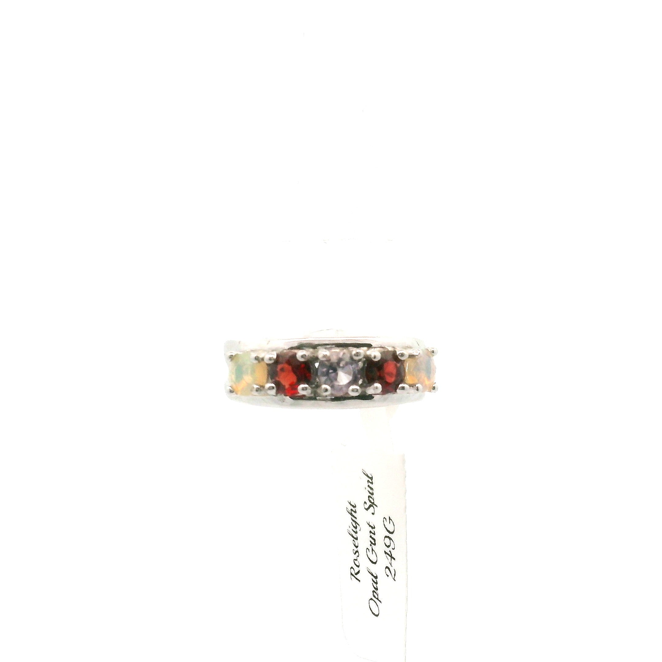Multi-stone Stacker Cuff Ring .925 Silver for Healing, Intention Setting and Manifesting your Desires