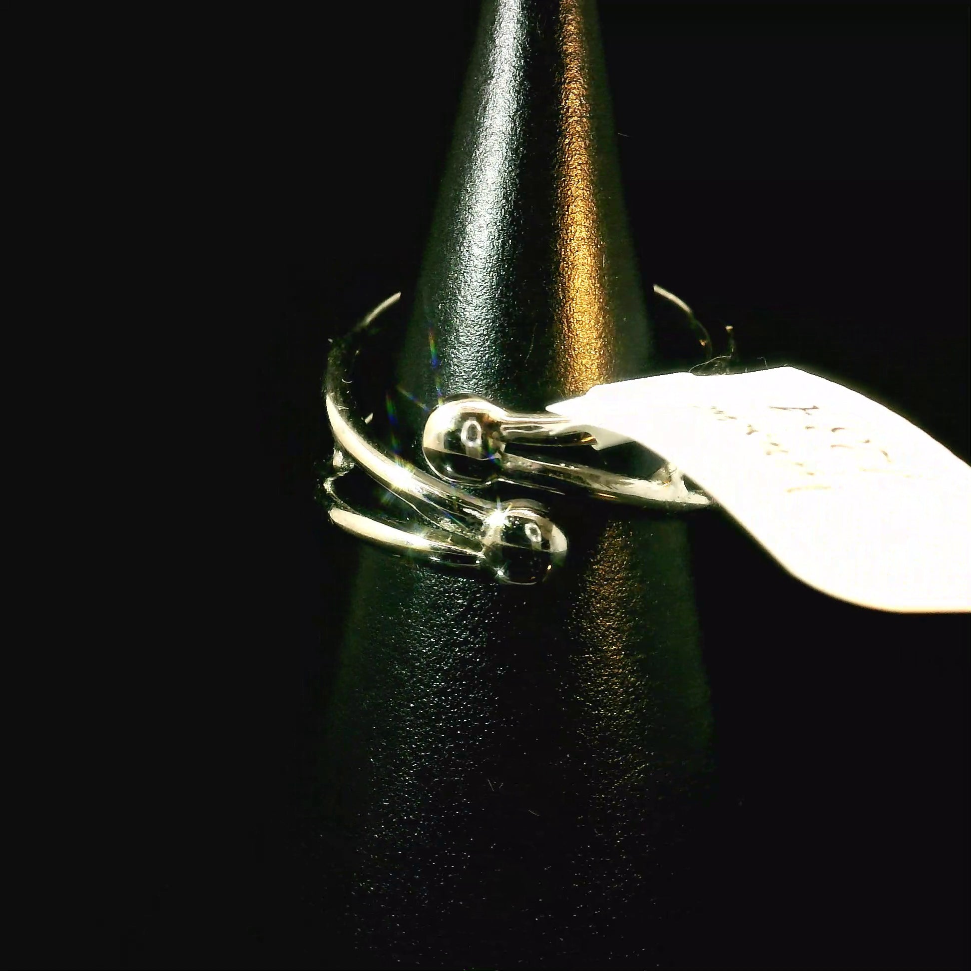 New Lander Variscite Midi Cuff Ring .925 Silver for Emotional Healing, Joy, Love and Prosperity