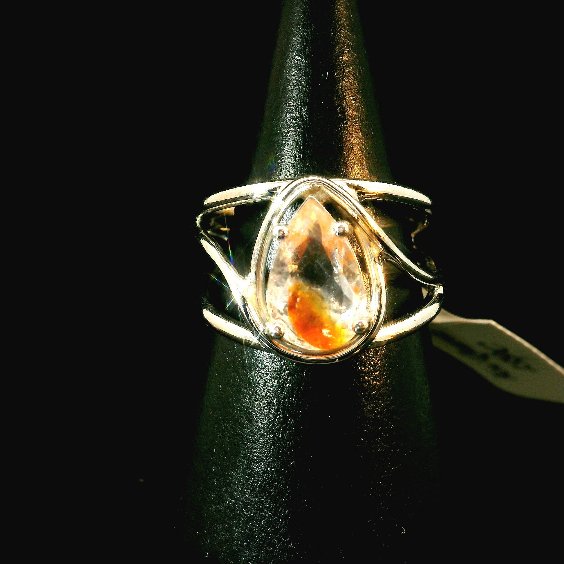 Koi Quartz Midi Cuff Ring .925 Sterling Silver for Spiritual Transformation