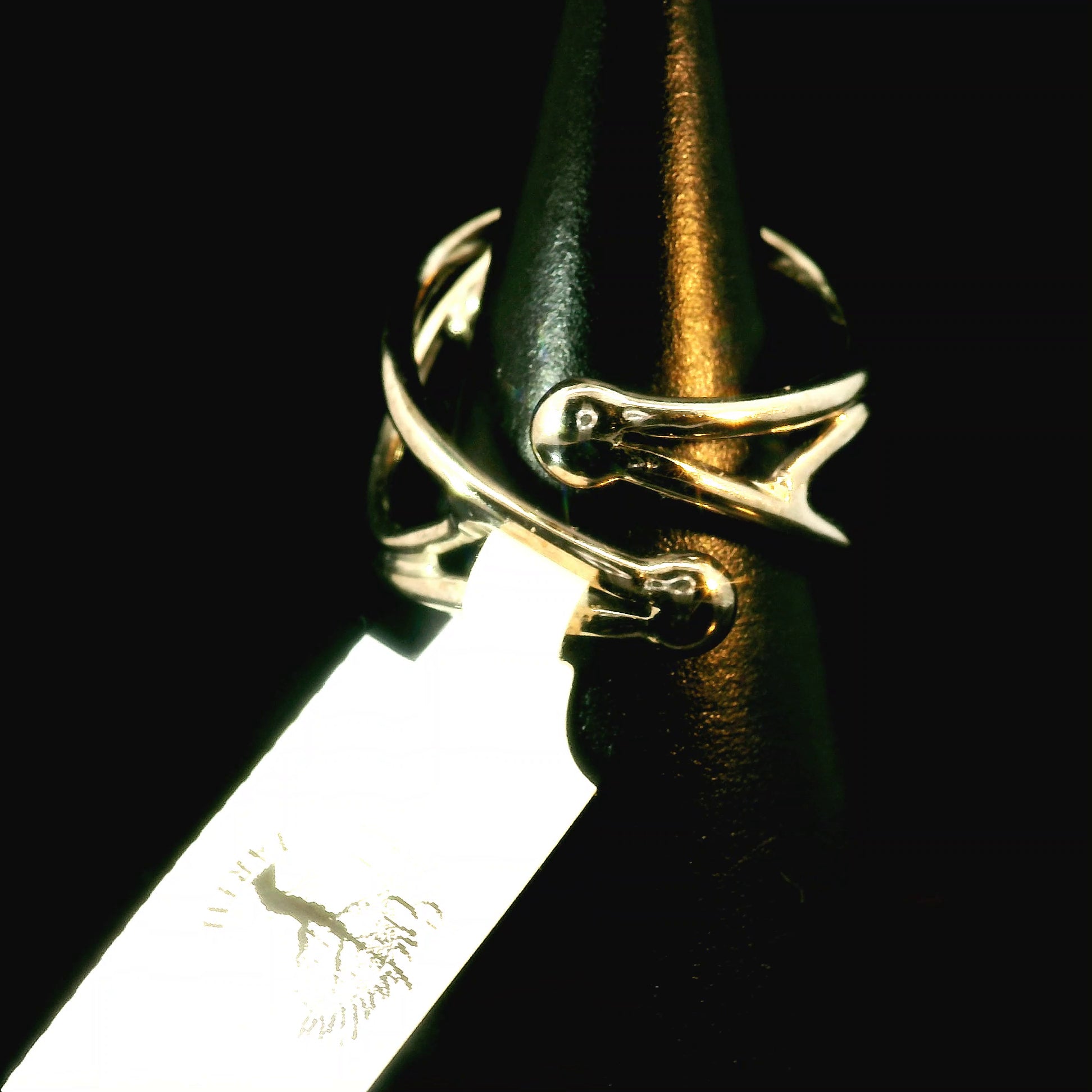 Morganite Fantasy Cut Cuff Ring .925 Silver for Abundance of Joy and Love