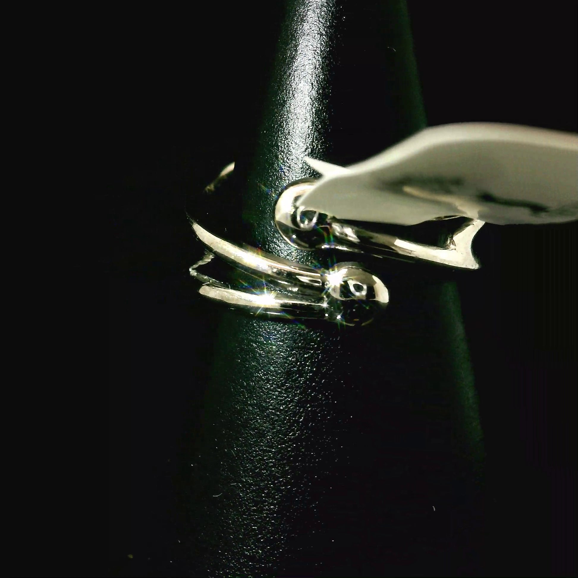 Iolite Midi Cuff Ring .925 Silver (Gem Grade) for Intuition, Divination and Wisdom