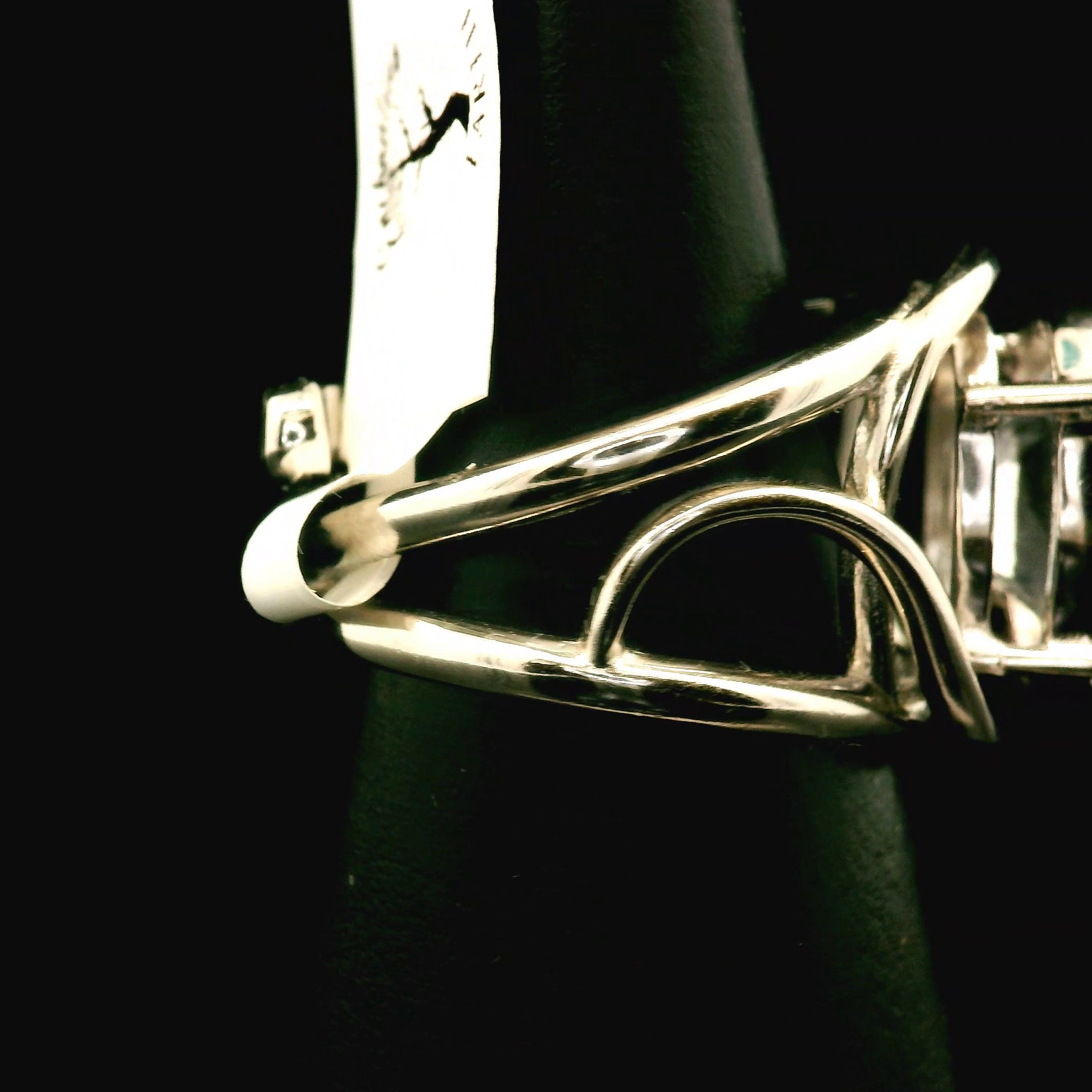 Phenakite Cuff Ring .925 Silver for Manifestations, Meditation & Mental Strength