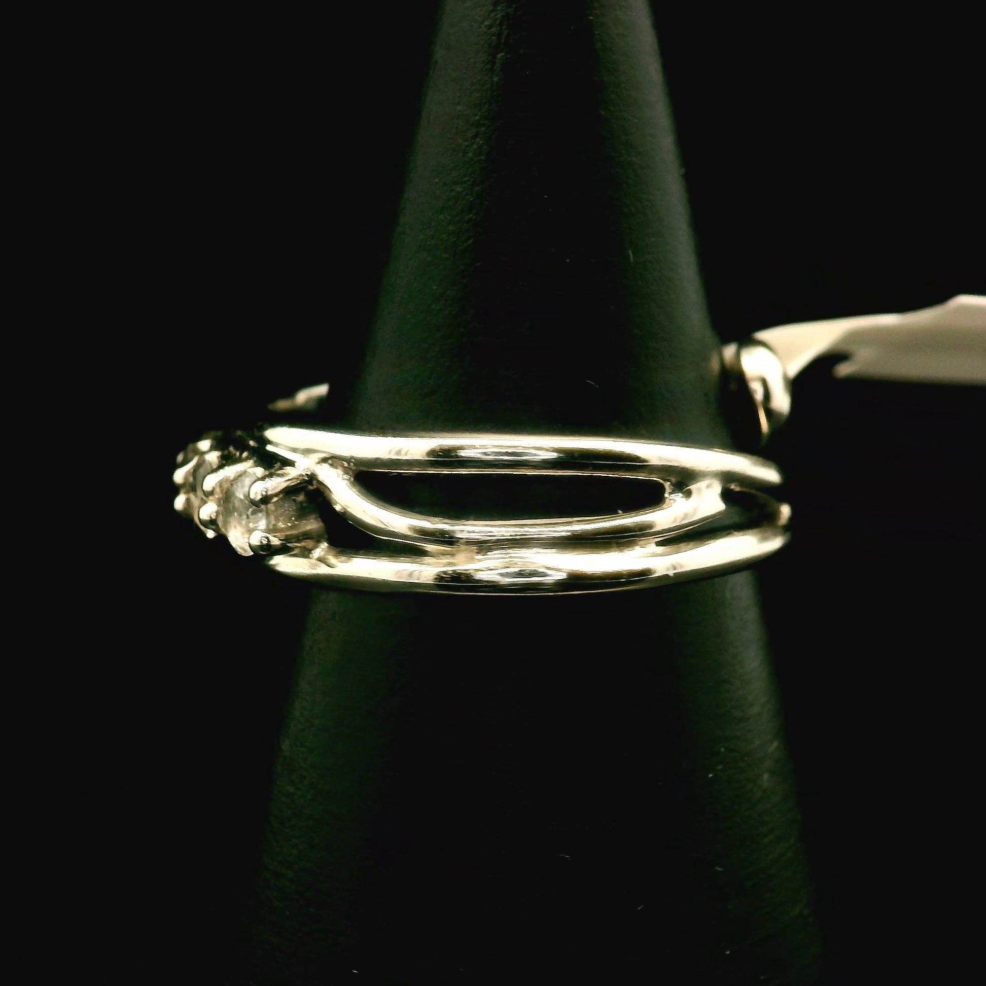 Phenakite Stacker Cuff Ring .925 Silver for Manifestations, Meditation & Mental Strength