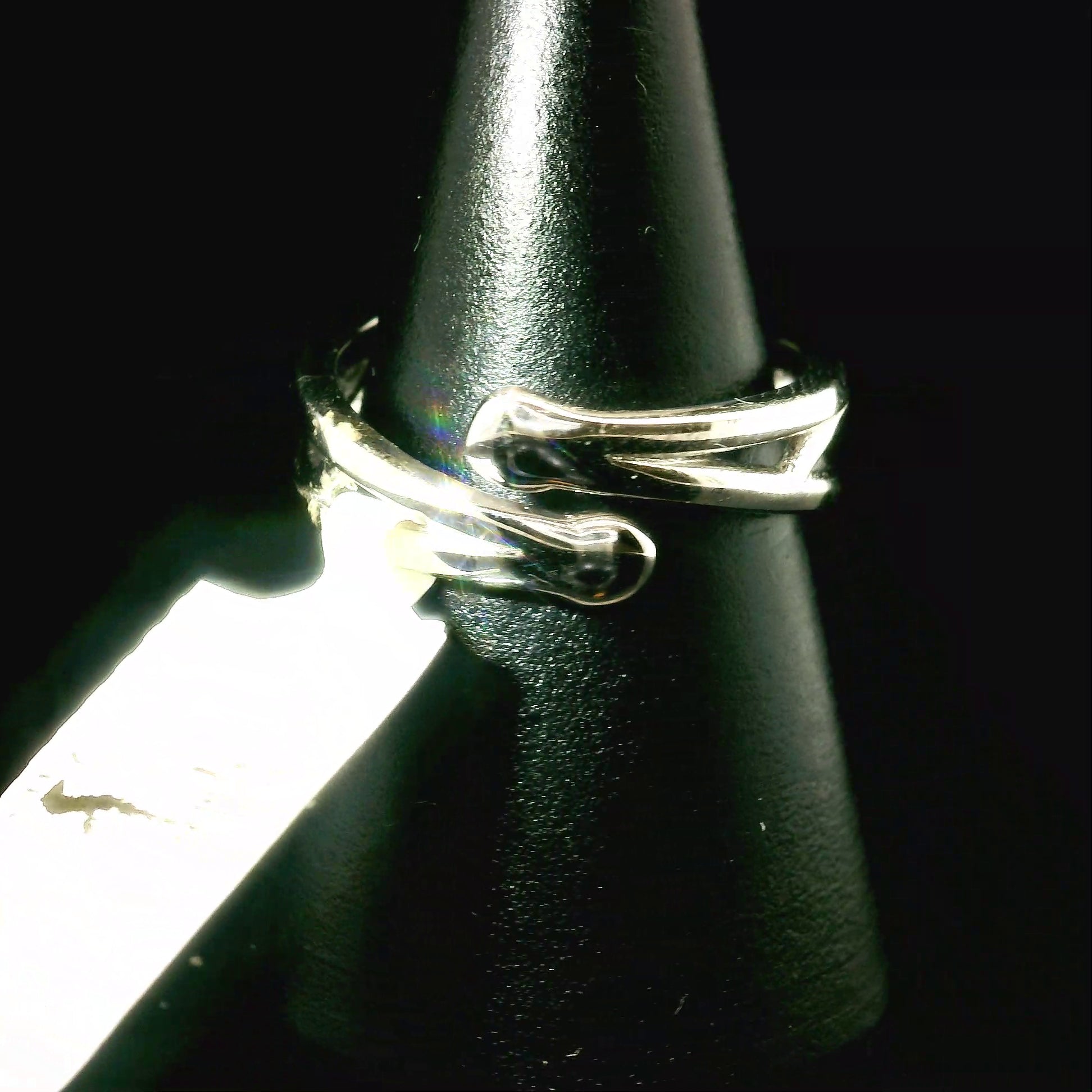 Amethyst Stacker Cuff Ring .925 Silver for Enhancing your Intuitive Gifts