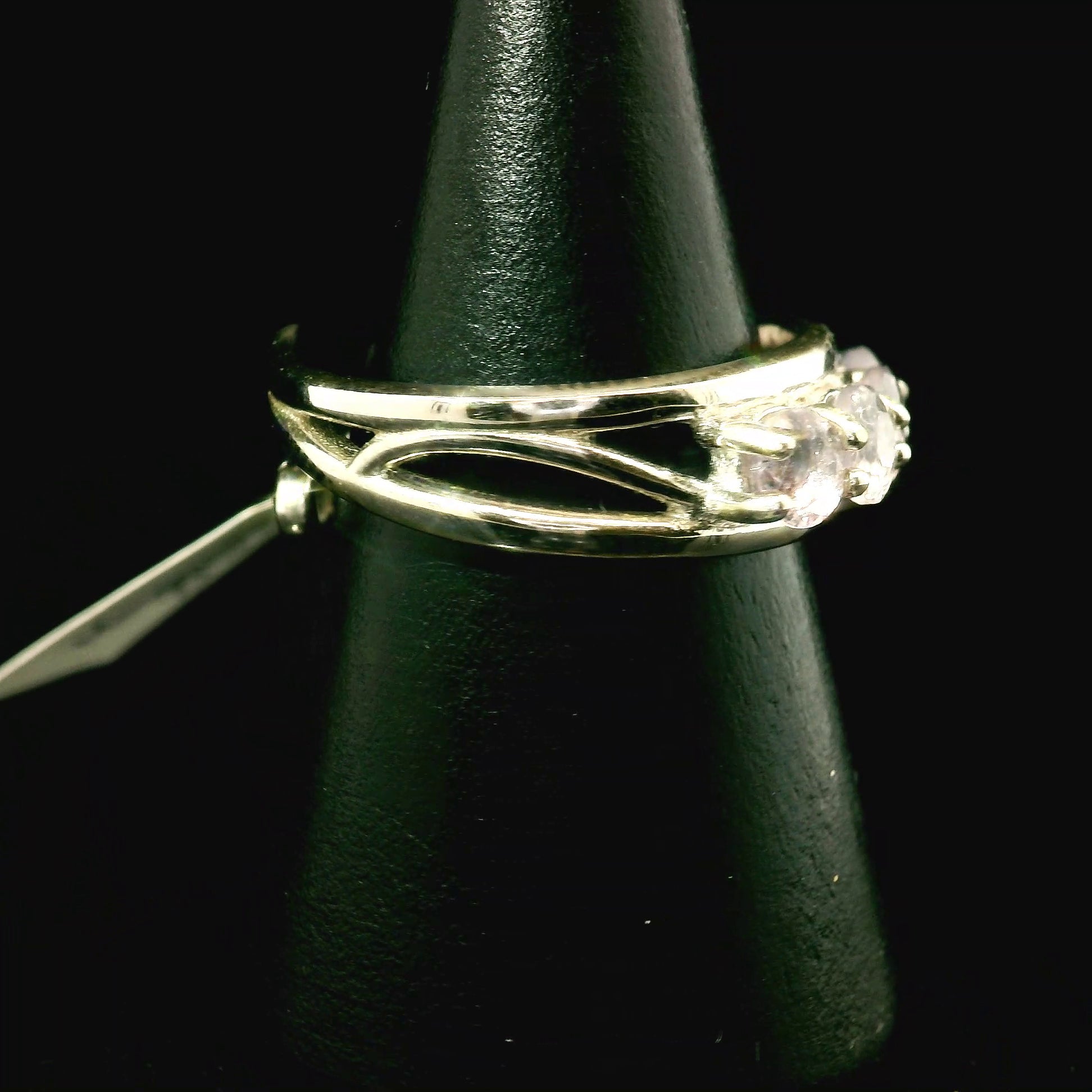 Morganite Stacker Cuff Ring .925 Sterling Silver for Divine Feminine Energy, Compassion and Love