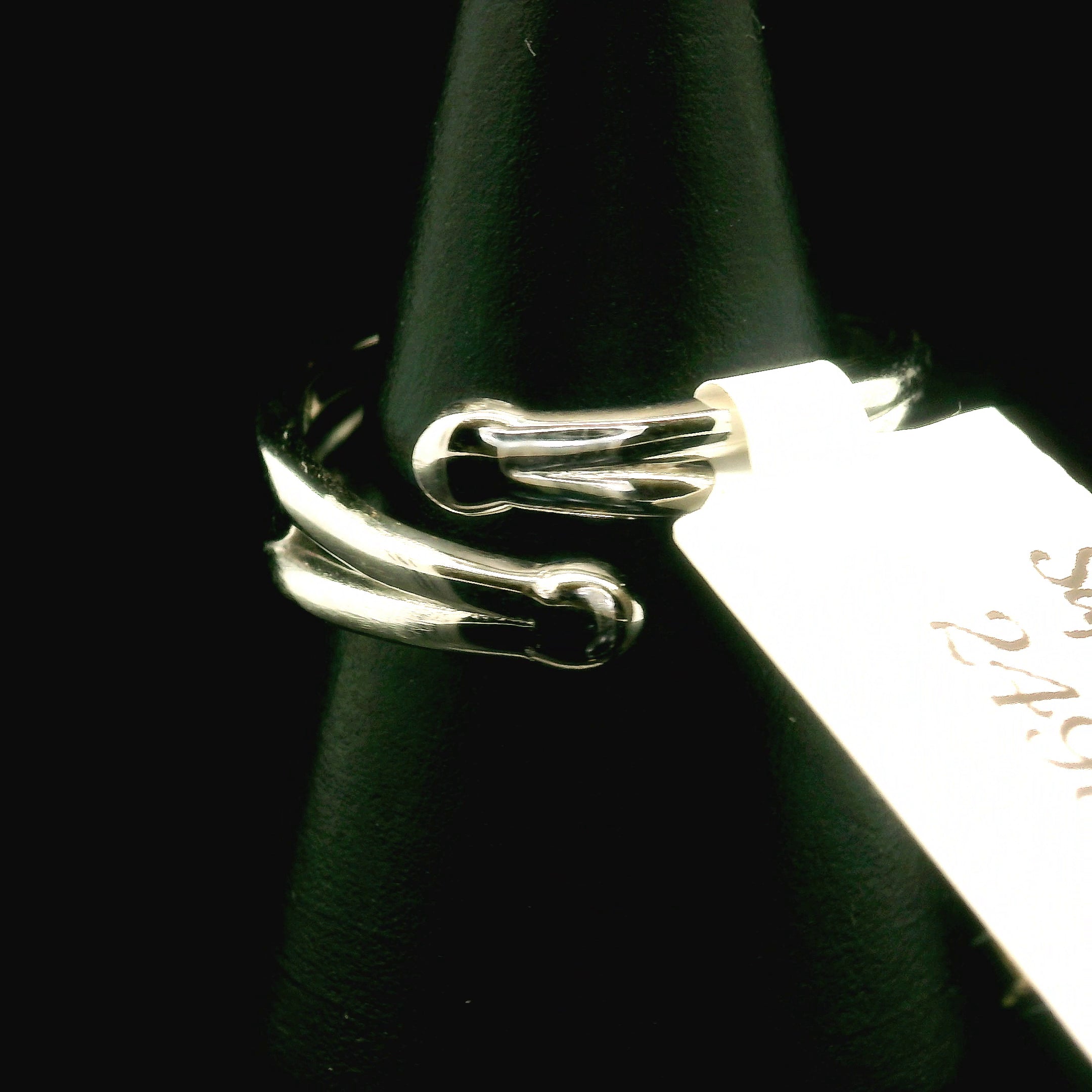 White Sapphire Stacker Cuff Ring .925 Sterling Silver for Enhancing Committment and Purity in Relationships