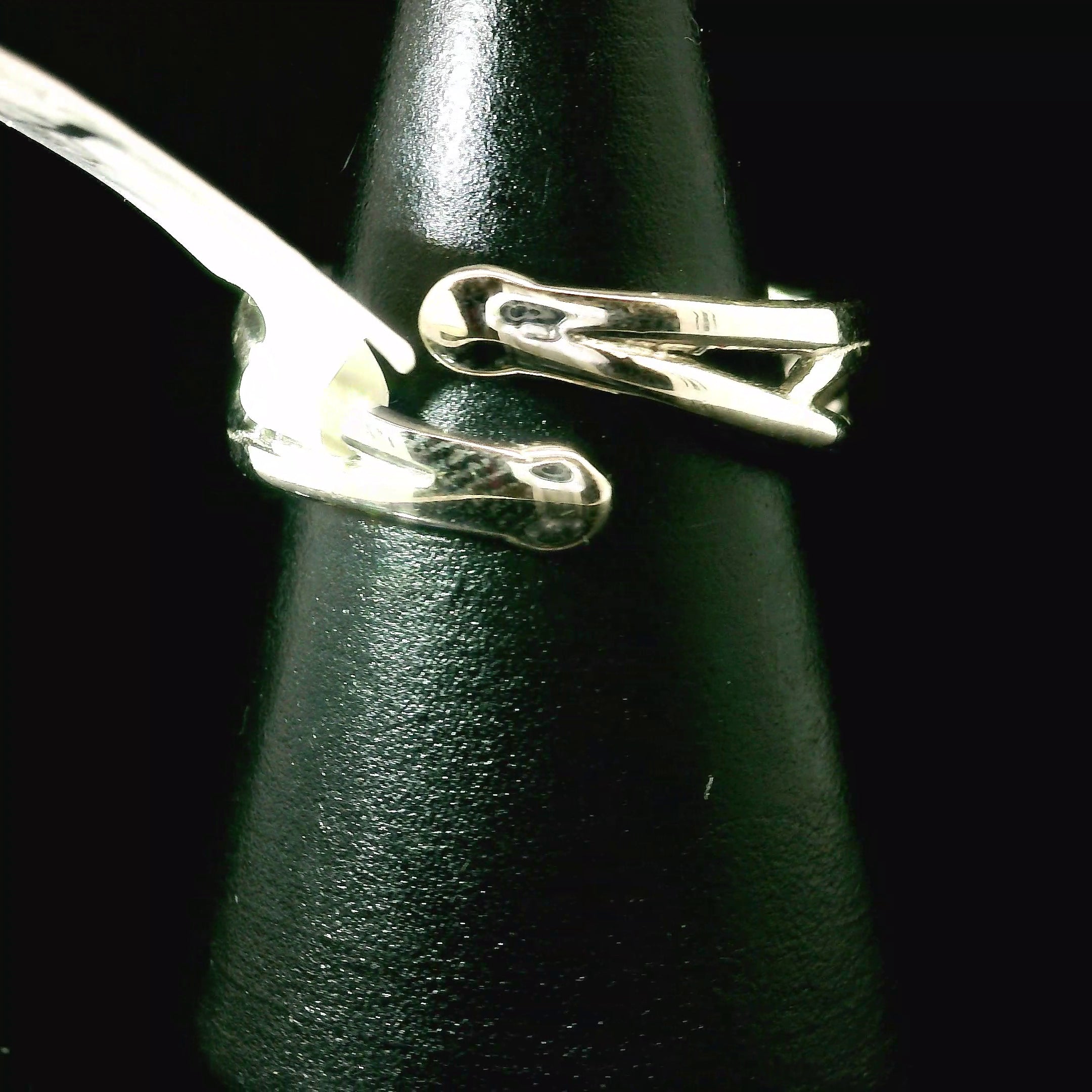 Clear Quartz Stacker Cuff Ring .925 Silver for Healing, Intention Setting and Manifesting your Desires