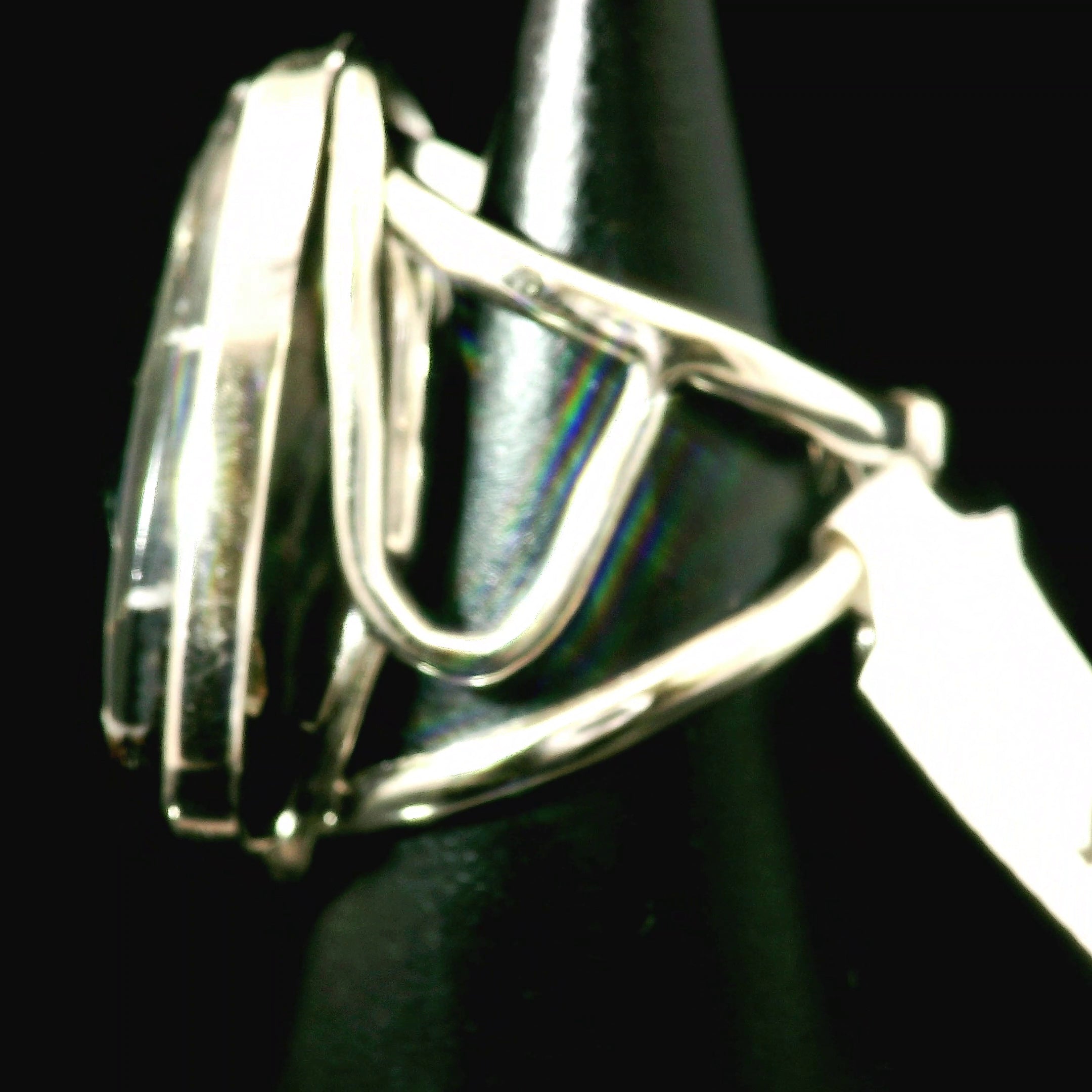 Tetraphlogopite Cuff Ring .925 Silver for Clarity, Vitality and Transformation