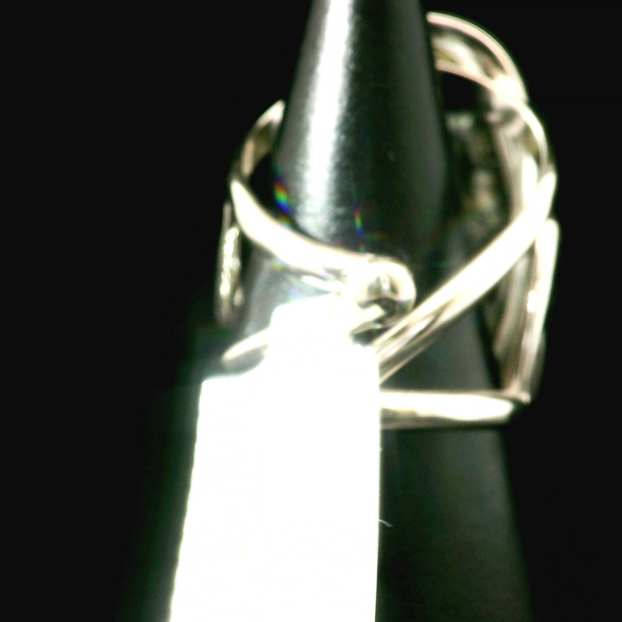 Tetraphlogopite Cuff Ring .925 Silver for Clarity, Vitality and Transformation