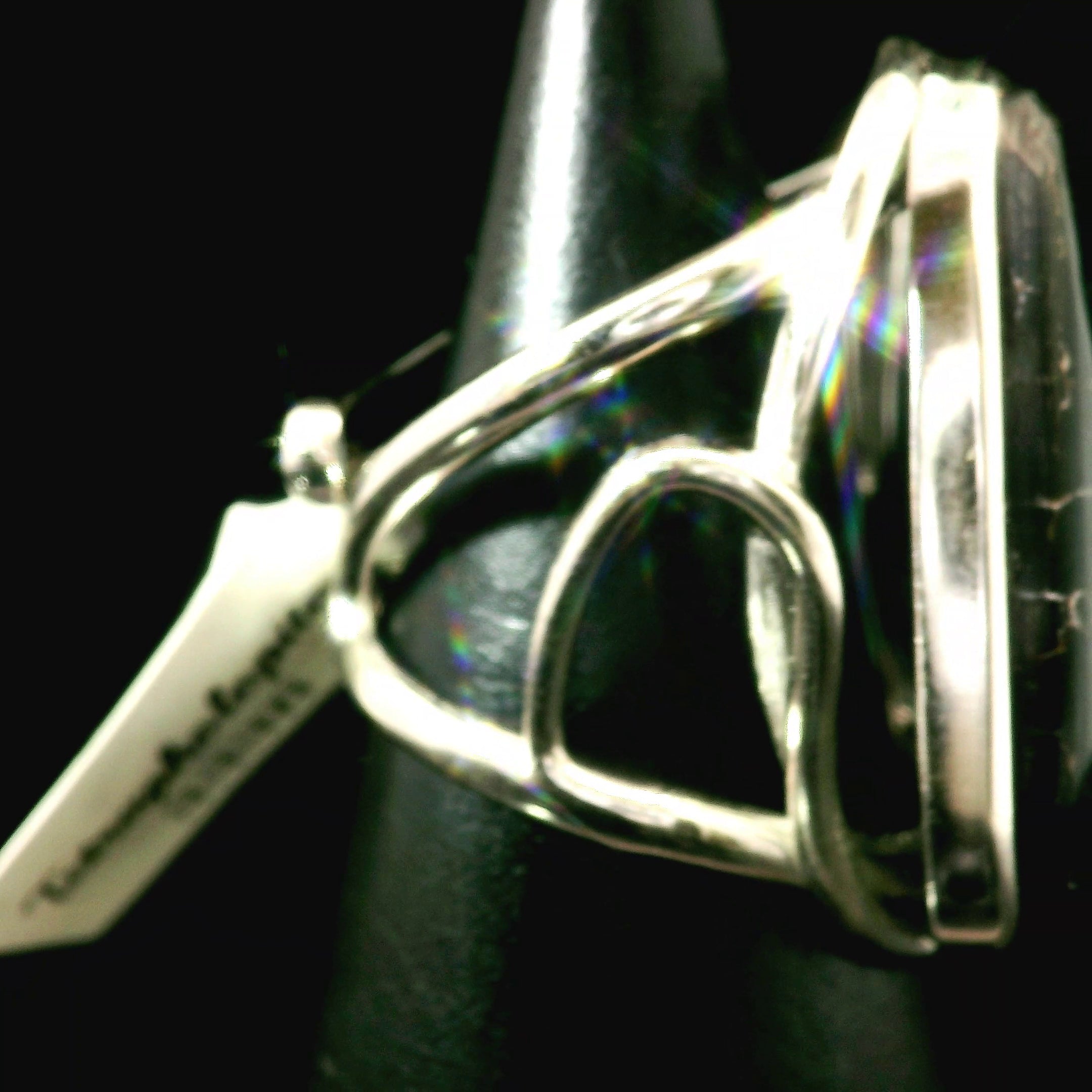 Tetraphlogopite Cuff Ring .925 Silver for Clarity, Vitality and Transformation