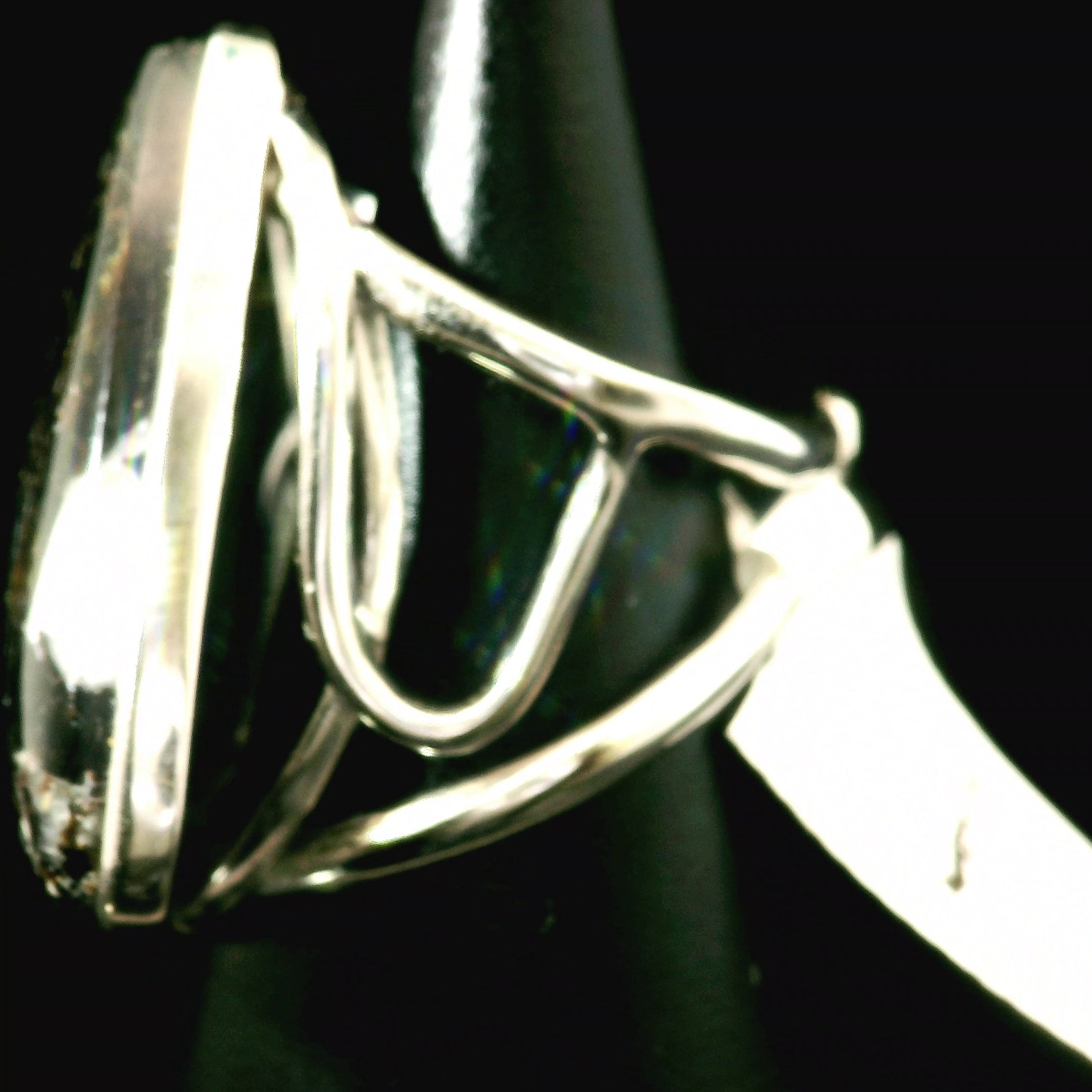 Tetraphlogopite Cuff Ring .925 Silver for Clarity, Vitality and Transformation