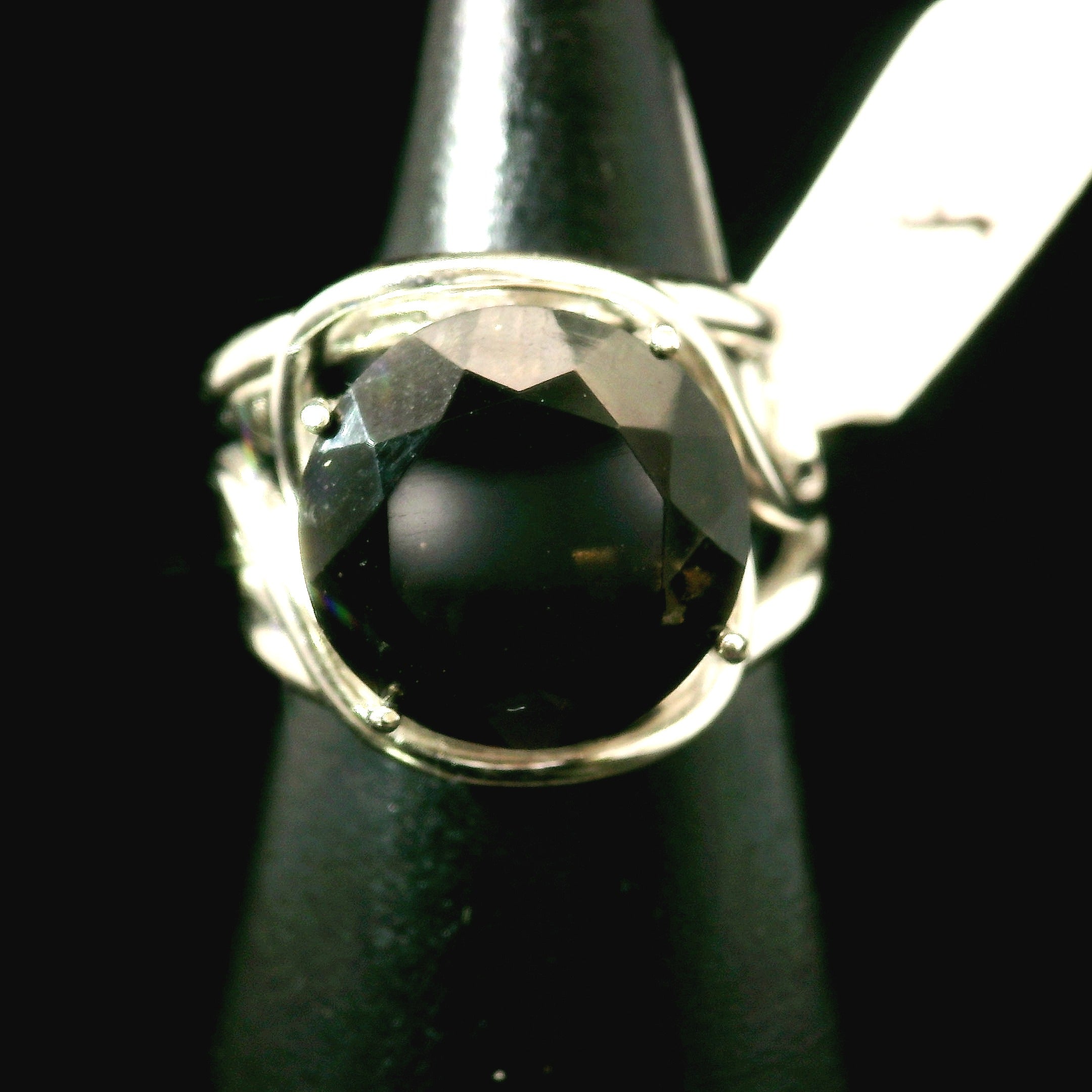 Staffordite Cuff Ring .925 Silver for Intuition, Self-Mastering and Manifestation