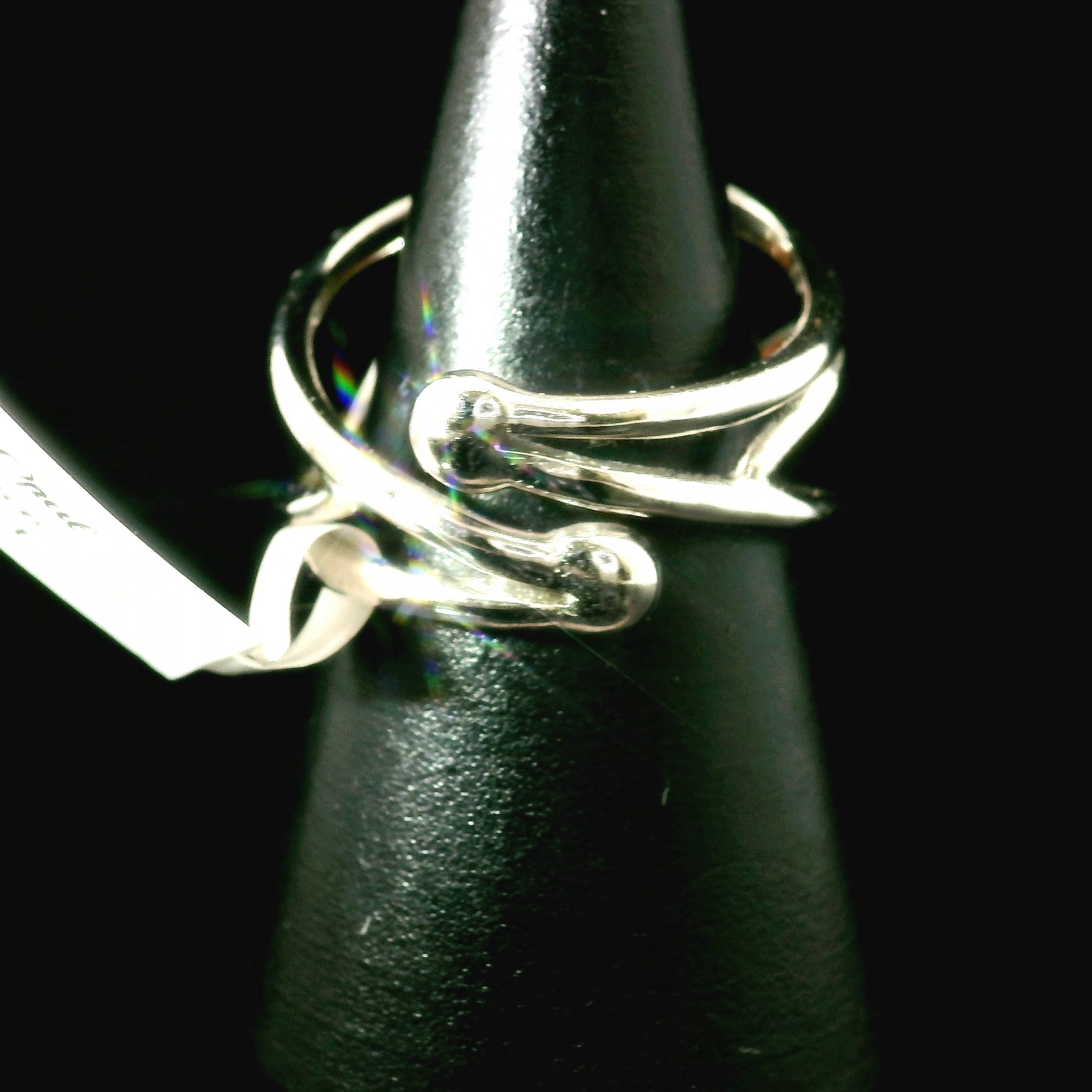 Fire Opal Cuff Ring .925 Silver for Confidence and Increasing Motivation