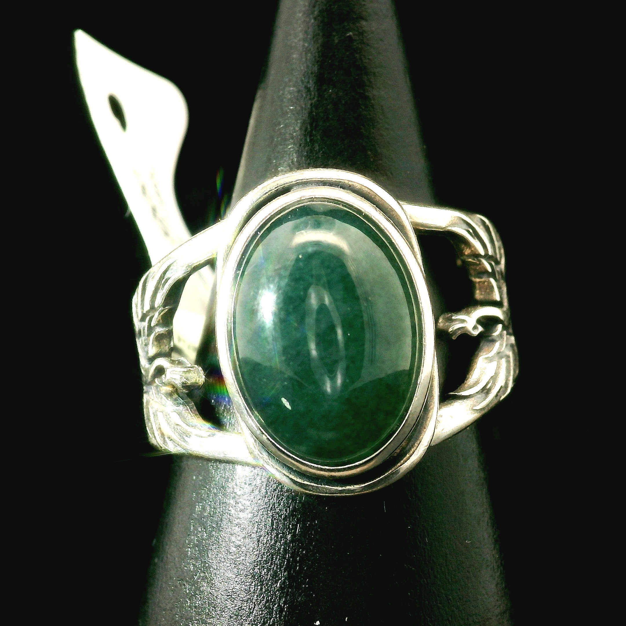 Phoenix Cuff Ring 925 Silver for Courage, Rebirth and Transformation