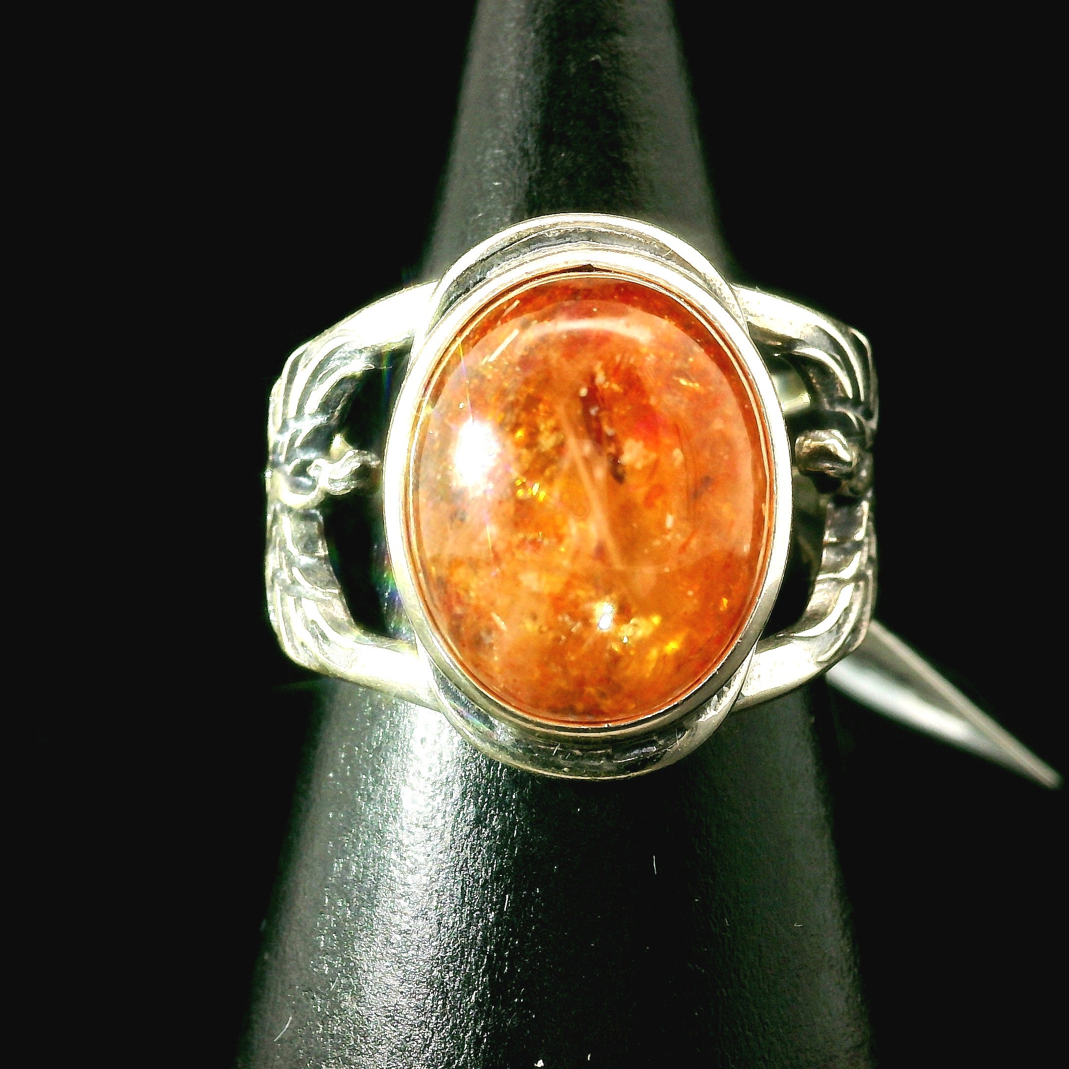 Phoenix Cuff Ring 925 Silver for Courage, Rebirth and Transformation