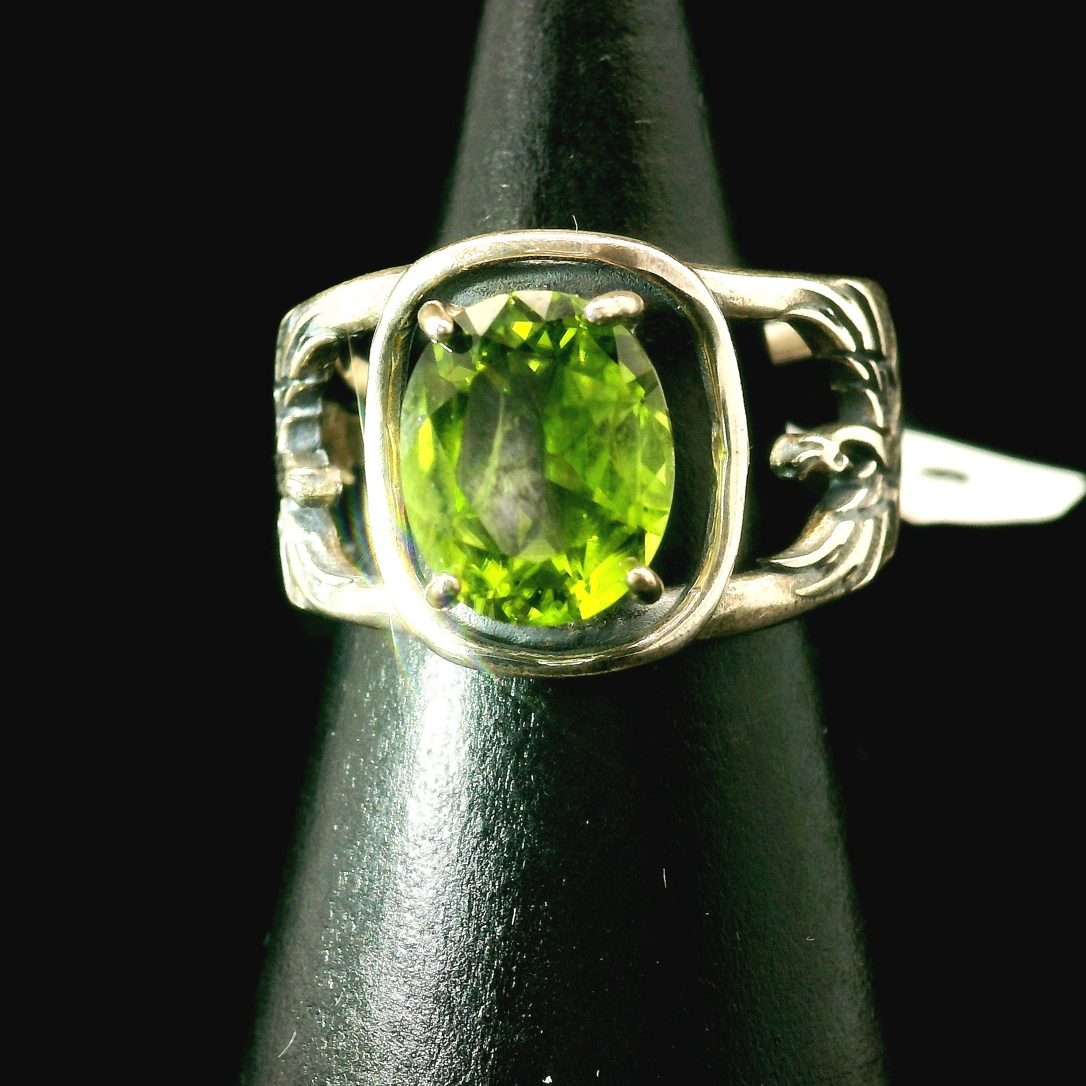 Phoenix Cuff Ring 925 Silver for Courage, Rebirth and Transformation