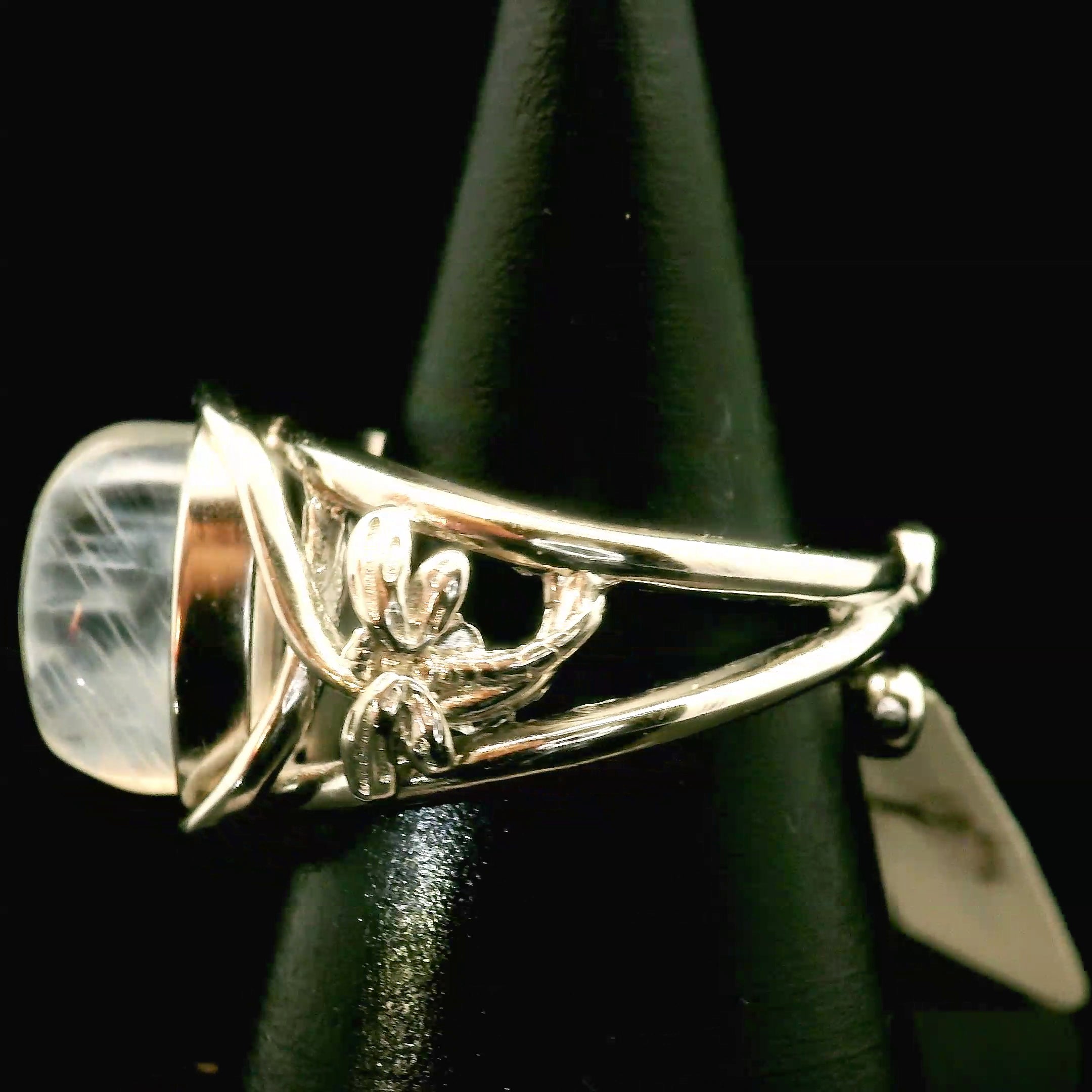 Dragonfly Cuff Ring 925 Silver for Transformation, Adaptability and Growth