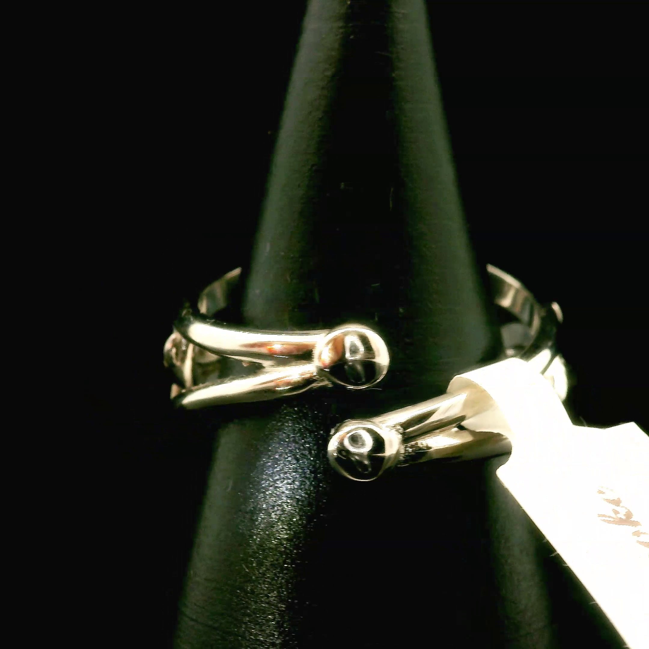 Dragonfly Cuff Ring 925 Silver for Transformation, Adaptability and Growth