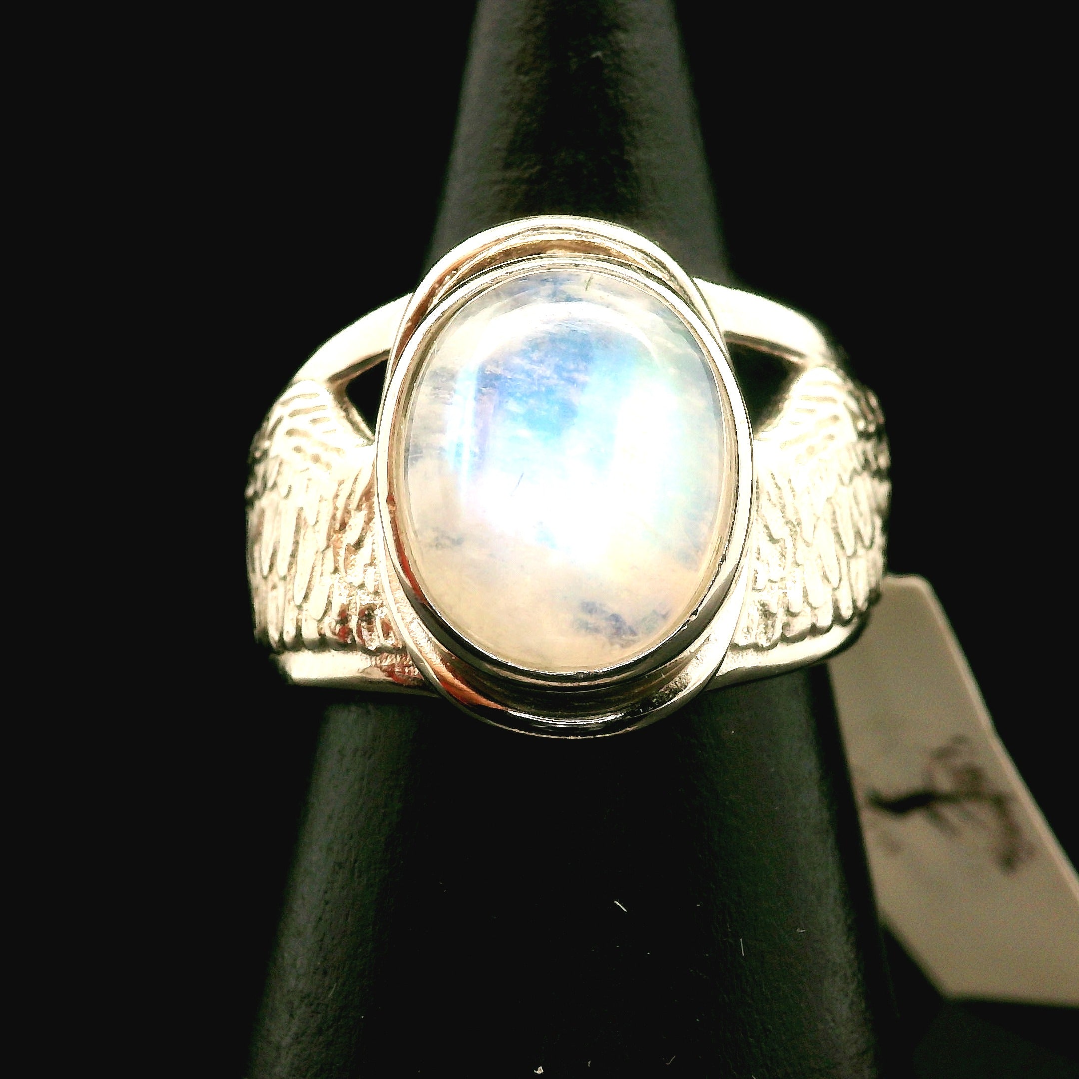 Angel Wings Cuff Ring 925 Silver for Angelic Connection, Guidance and Protection
