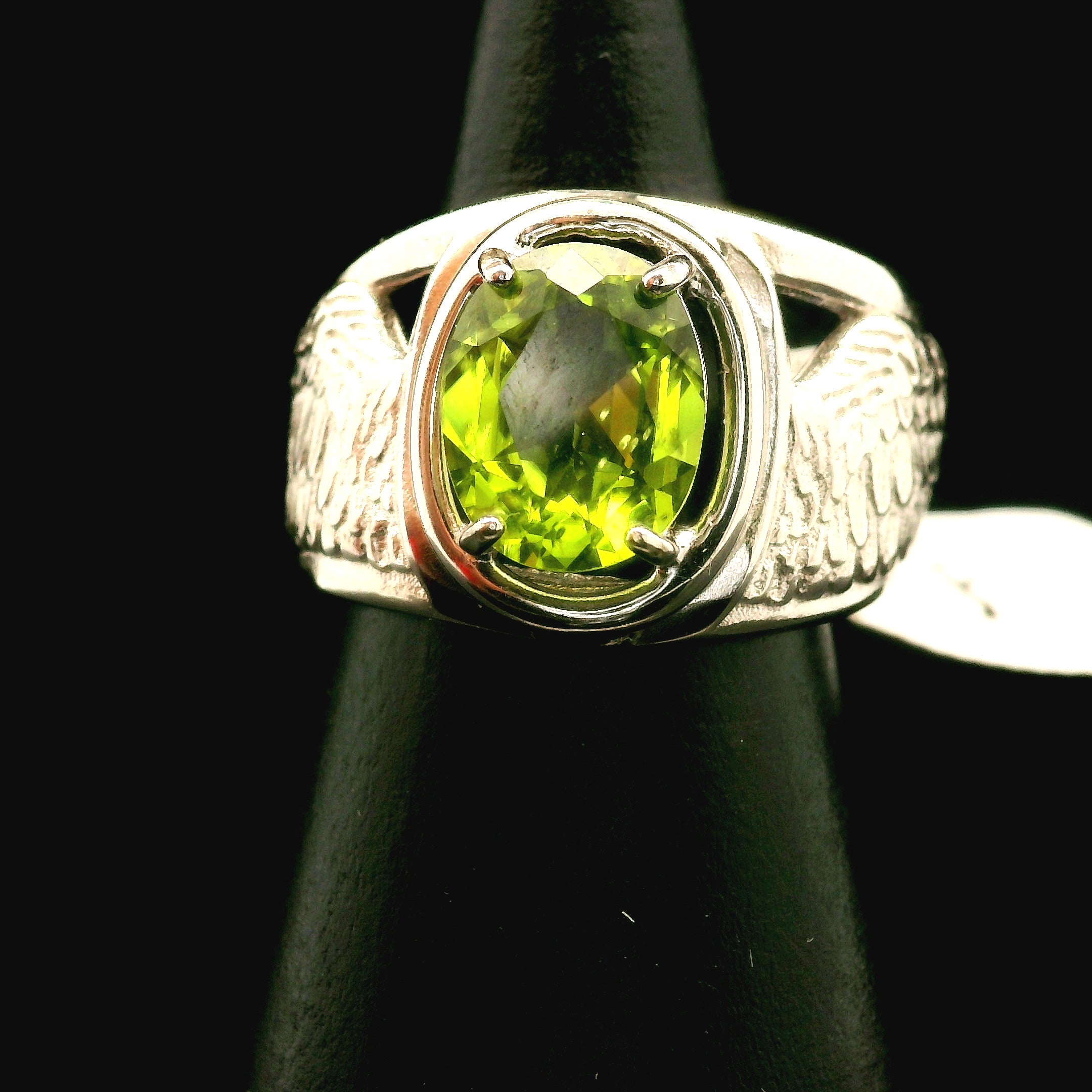 Angel Wings Cuff Ring 925 Silver for Angelic Connection, Guidance and Protection