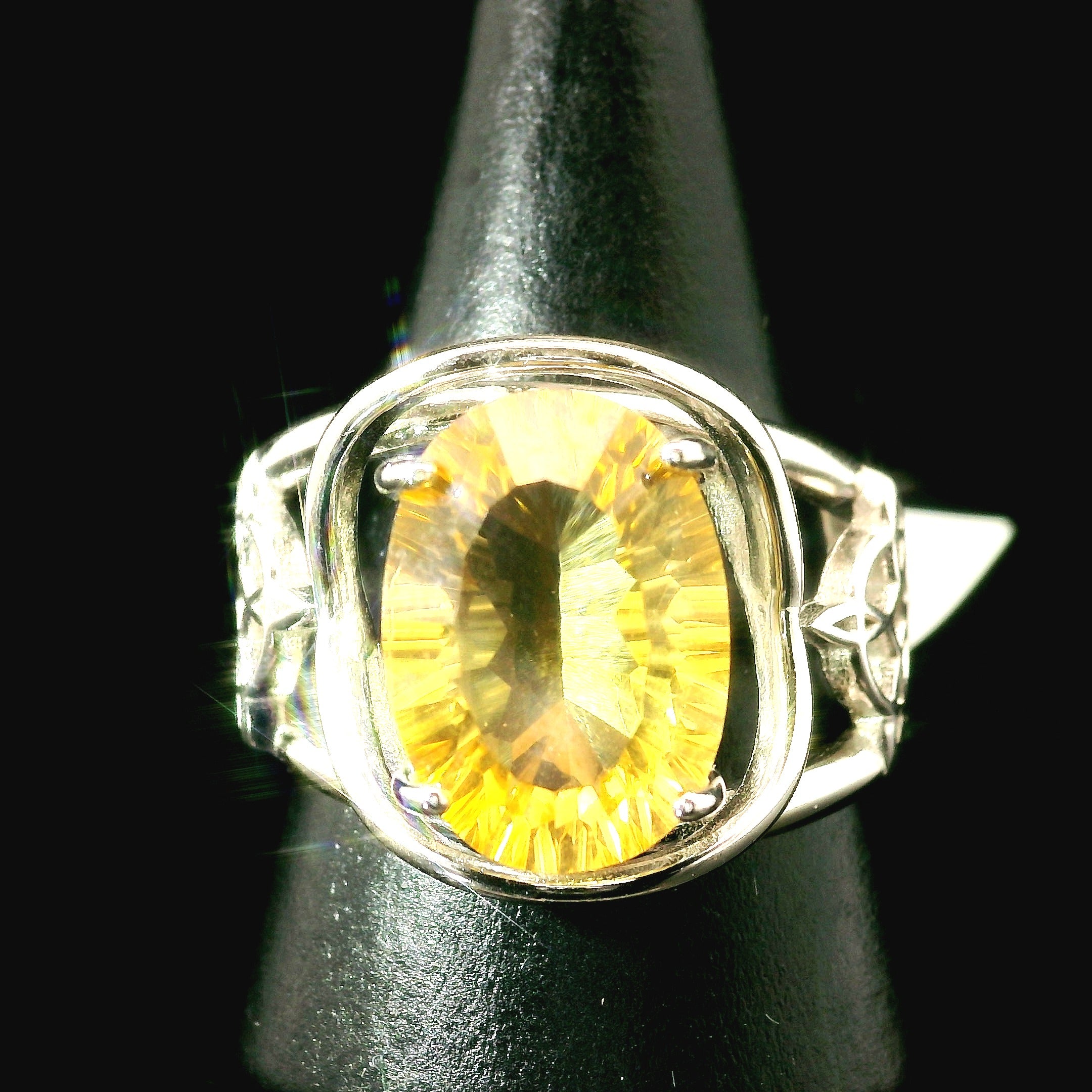 Witches Knot Cuff Ring 925 Silver for Protection, Magic and Connection to Nature