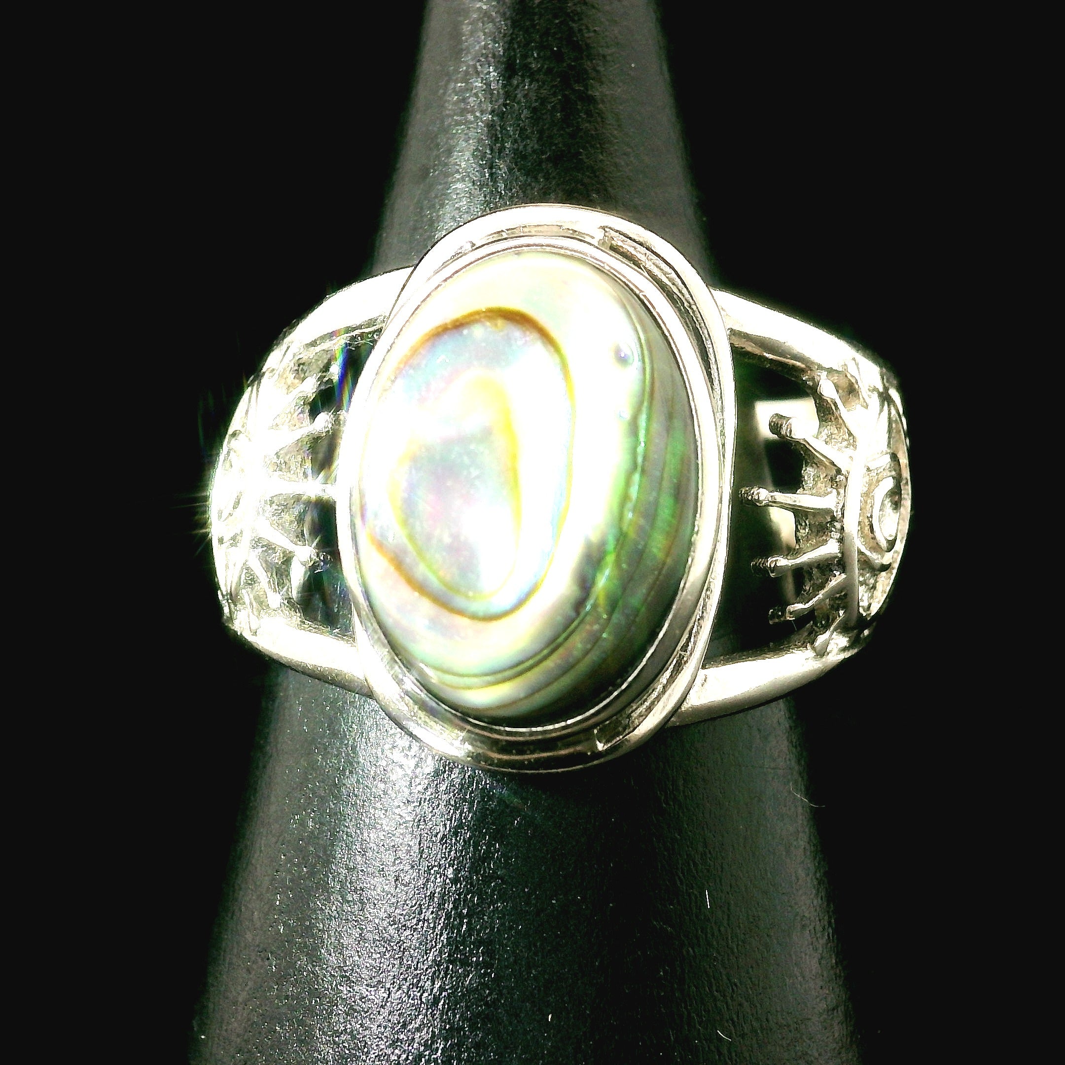 Evil Eye Cuff Ring 925 Silver for Good Luck and Protection