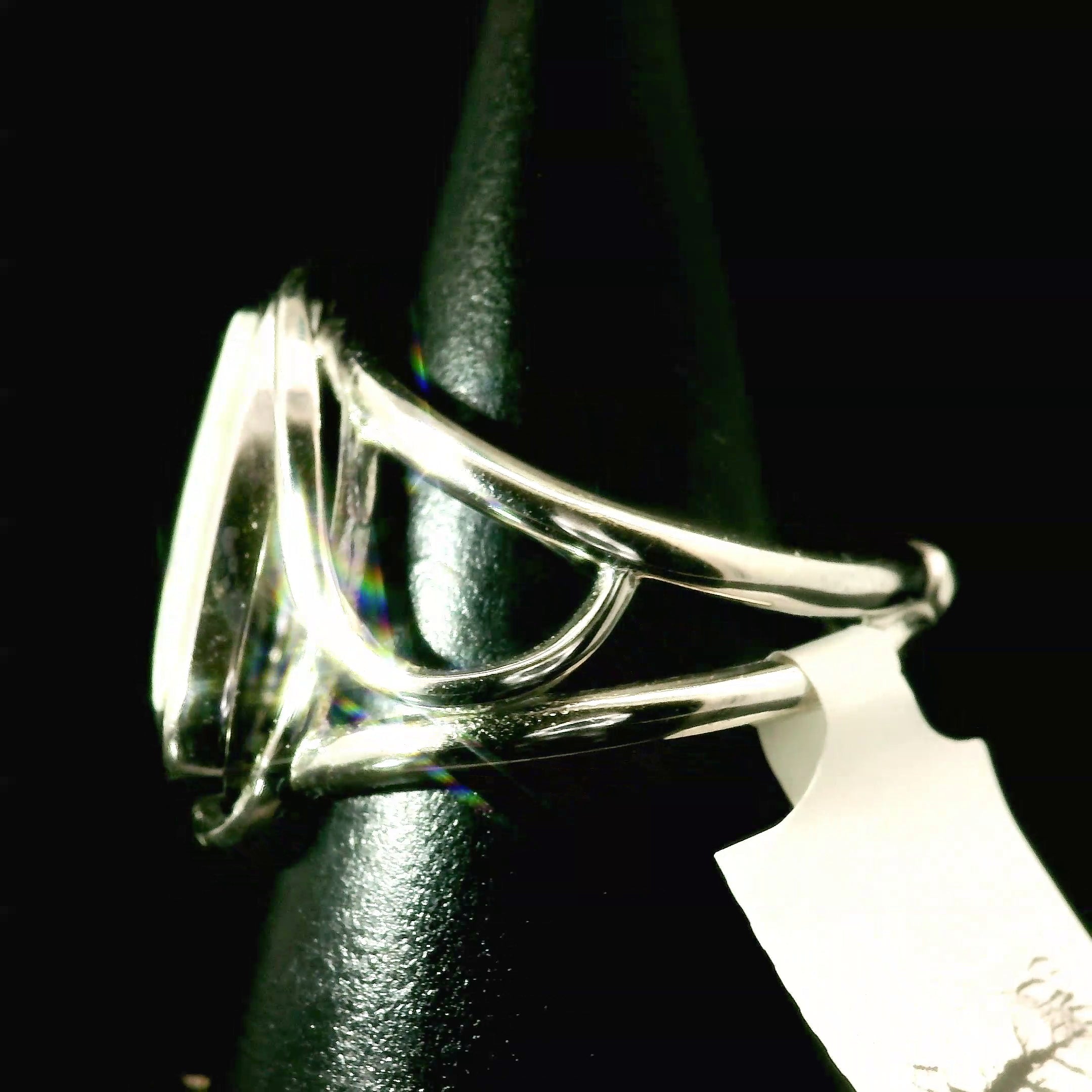 Writing Rock Cuff Ring 925 Silver for Creativity, Meditation and Sacred Writing