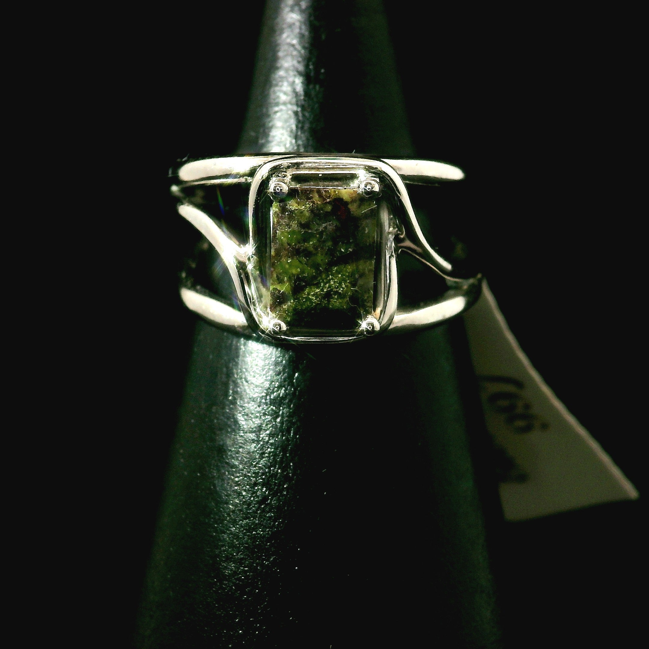 Bloodstone Midi Cuff Ring .925 Silver for Strength, Grounding and Protection