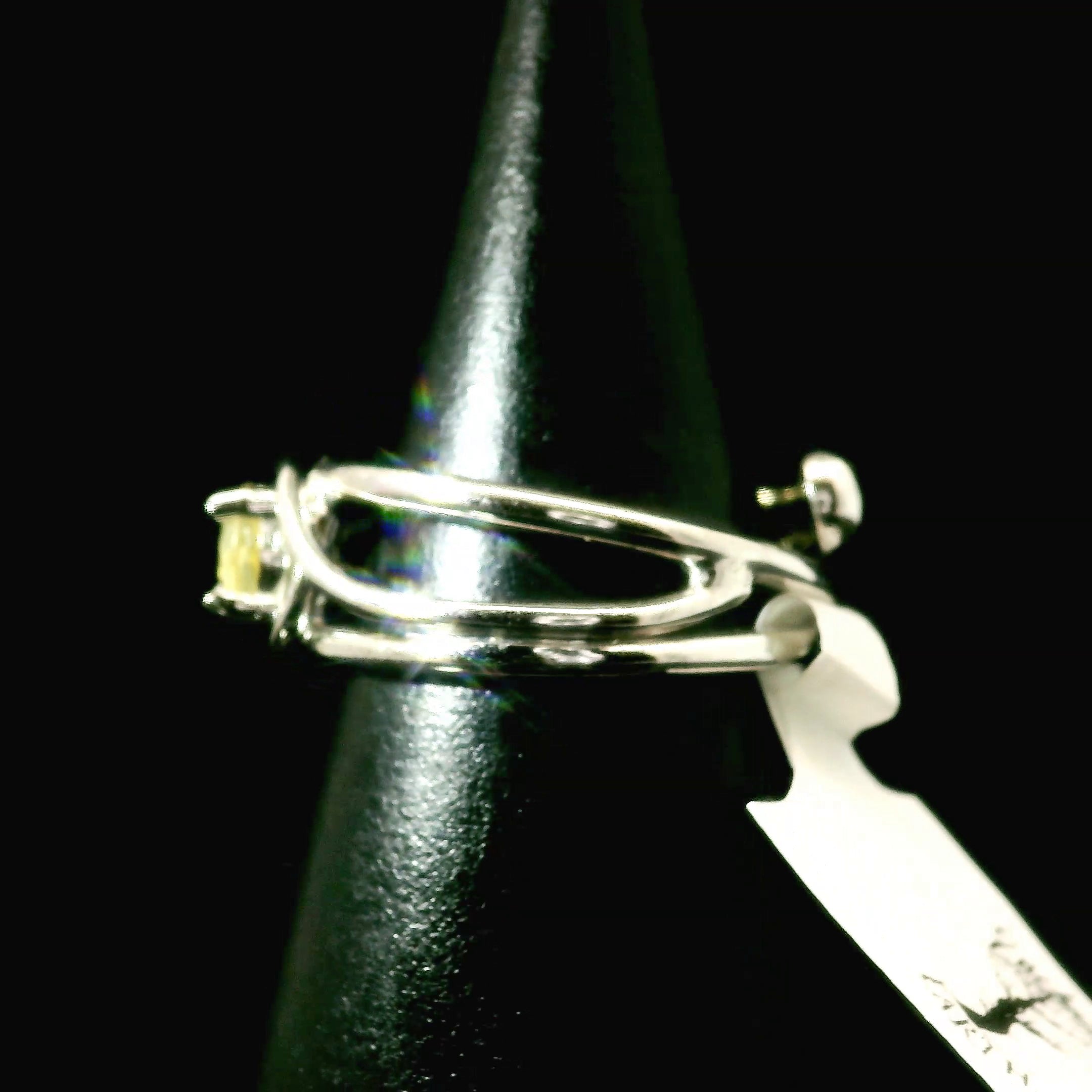 Scheelite Midi Cuff Ring 925 Silver for Confidence, Focus and Mental Clarity