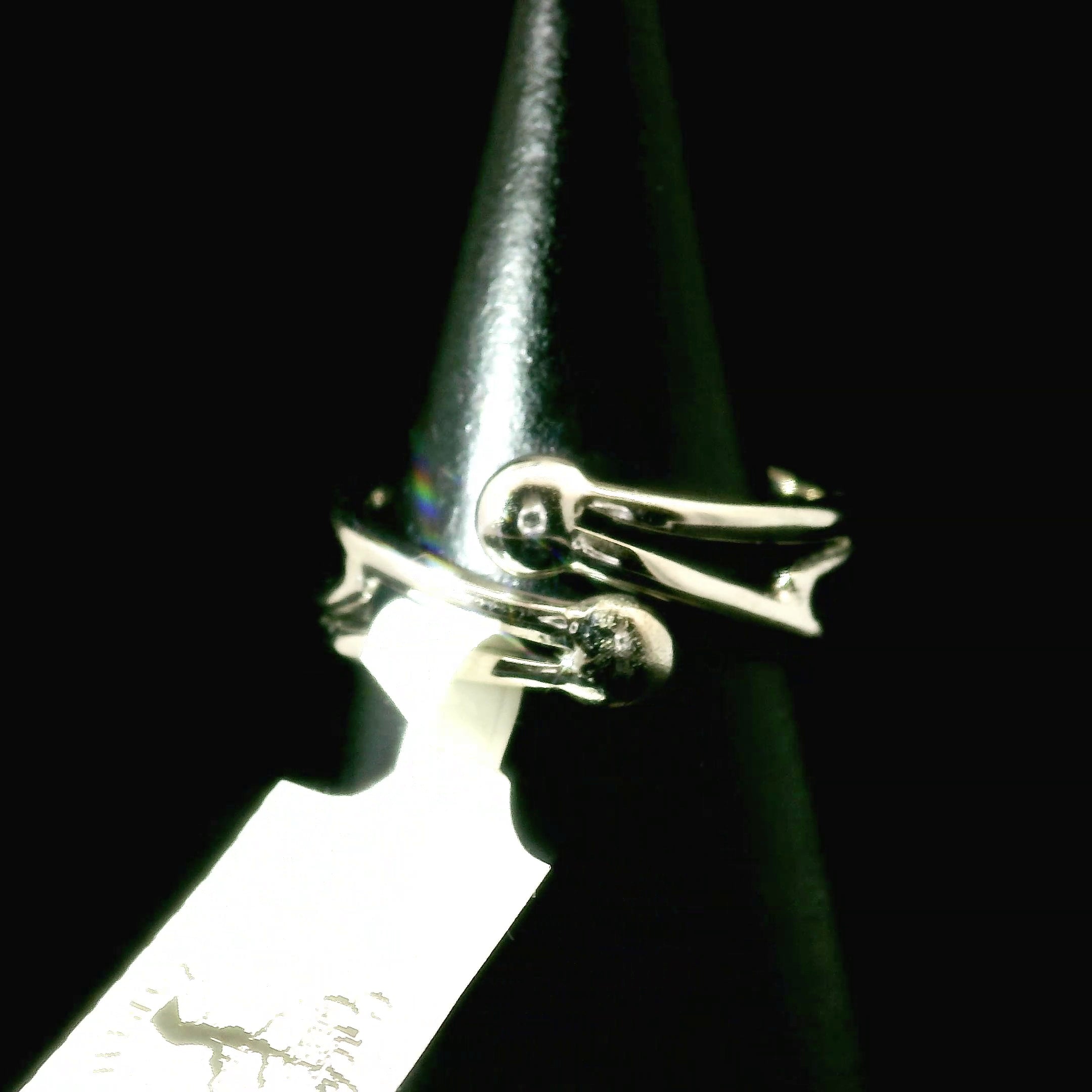 Scheelite Midi Cuff Ring 925 Silver for Confidence, Focus and Mental Clarity