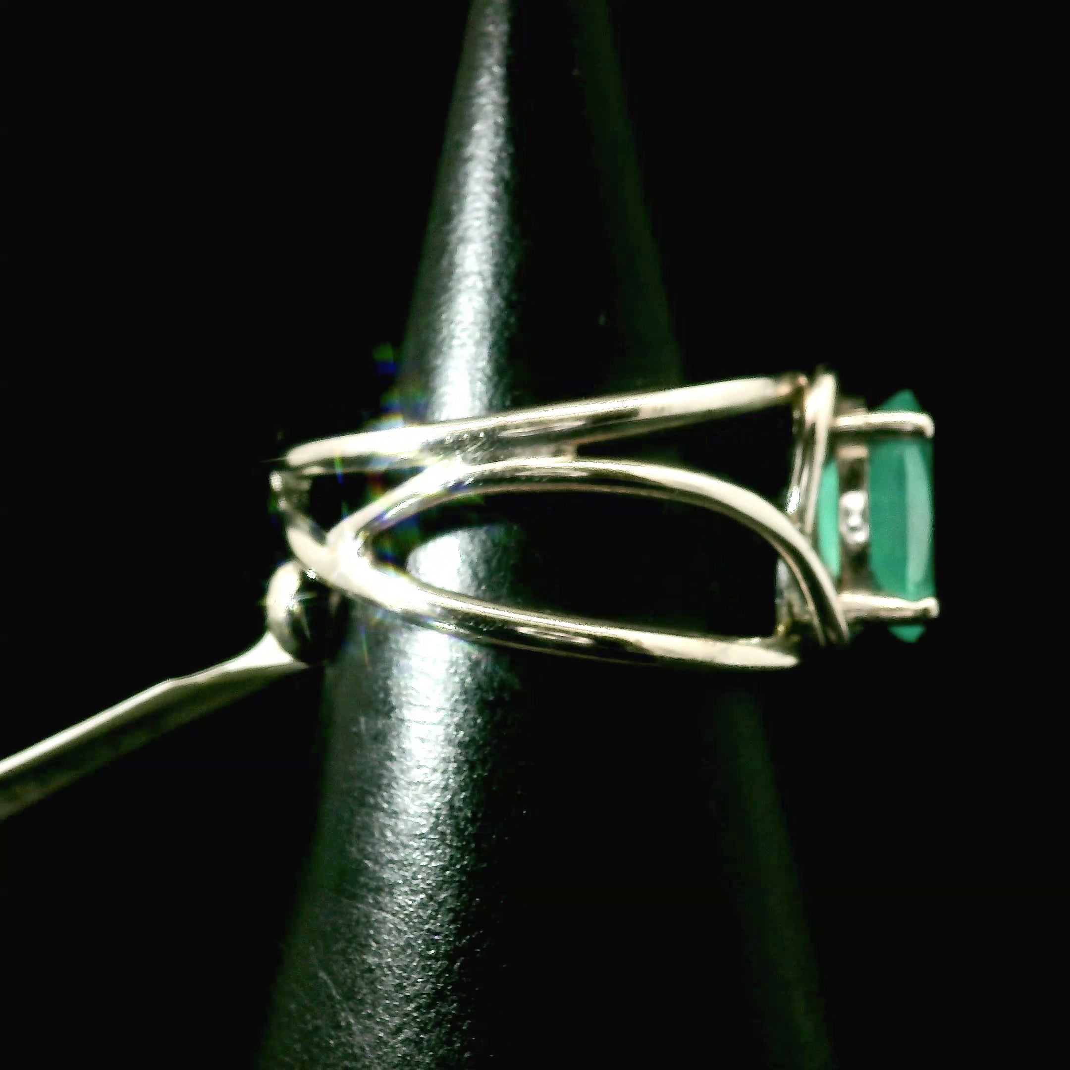 Smithsonite Cuff Ring 925 Silver for Emotional Healing, Compassion and Renewal