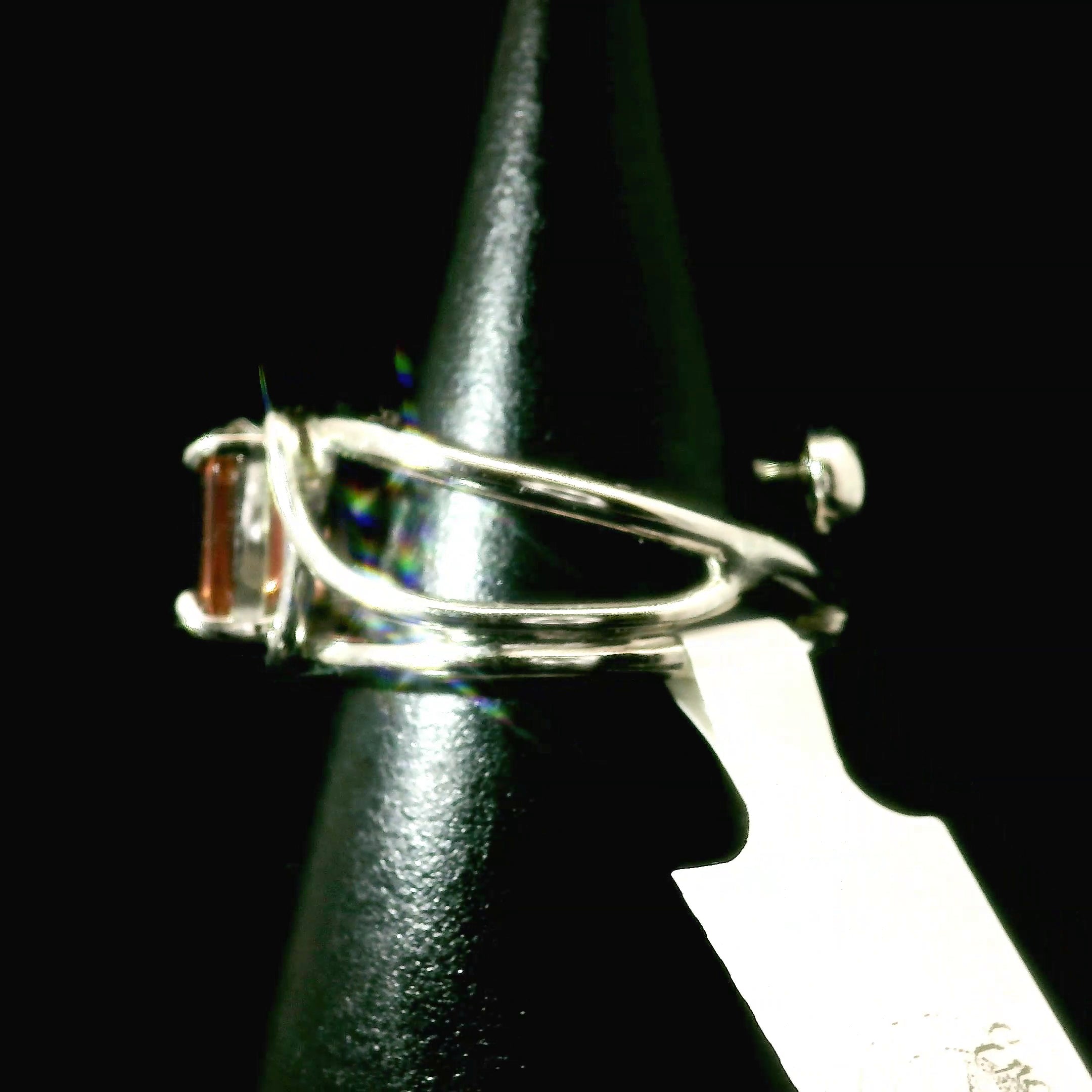 Villiaumite Cuff Ring 925 Silver for Passion, Vitality and Personal Power