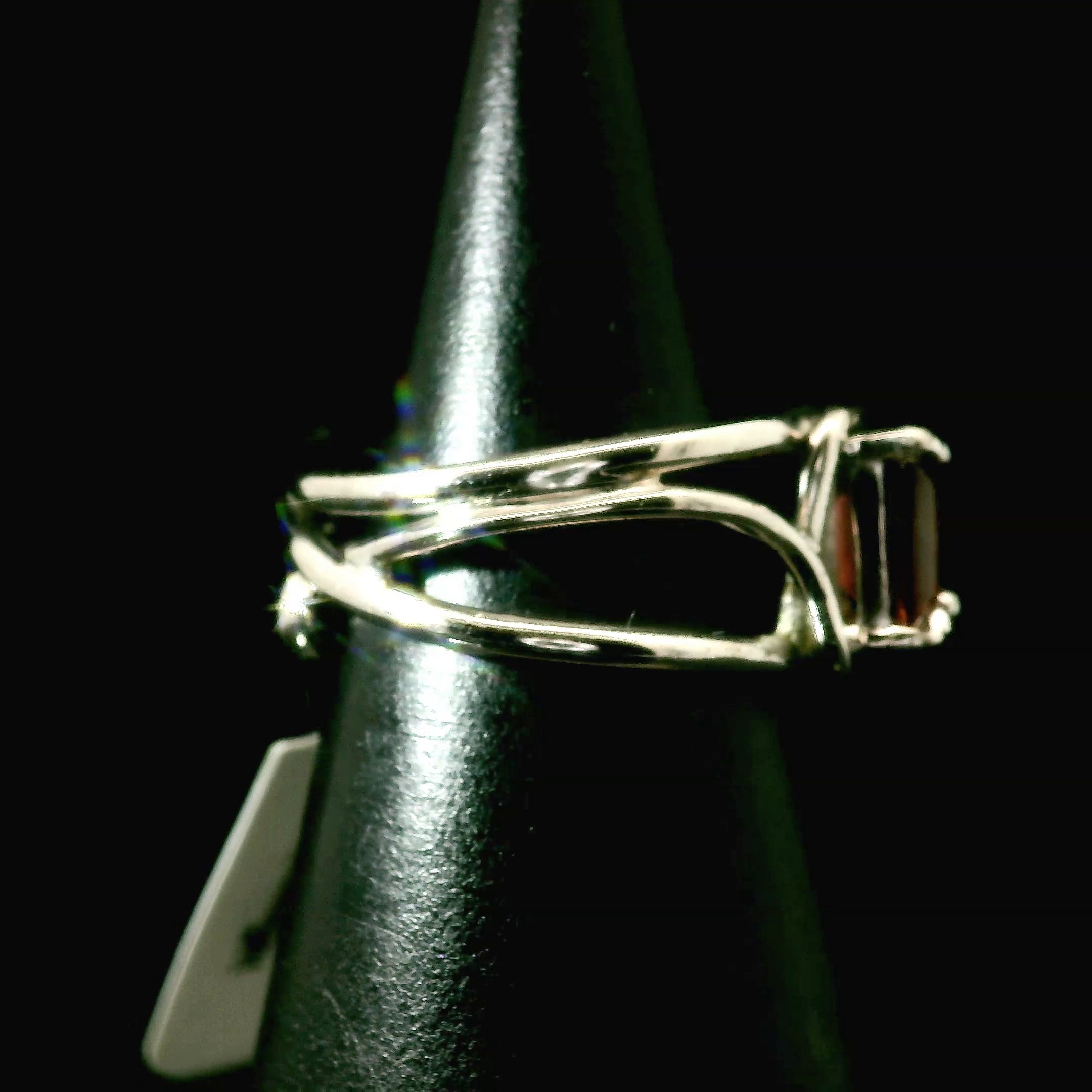 Villiaumite Cuff Ring 925 Silver for Passion, Vitality and Personal Power
