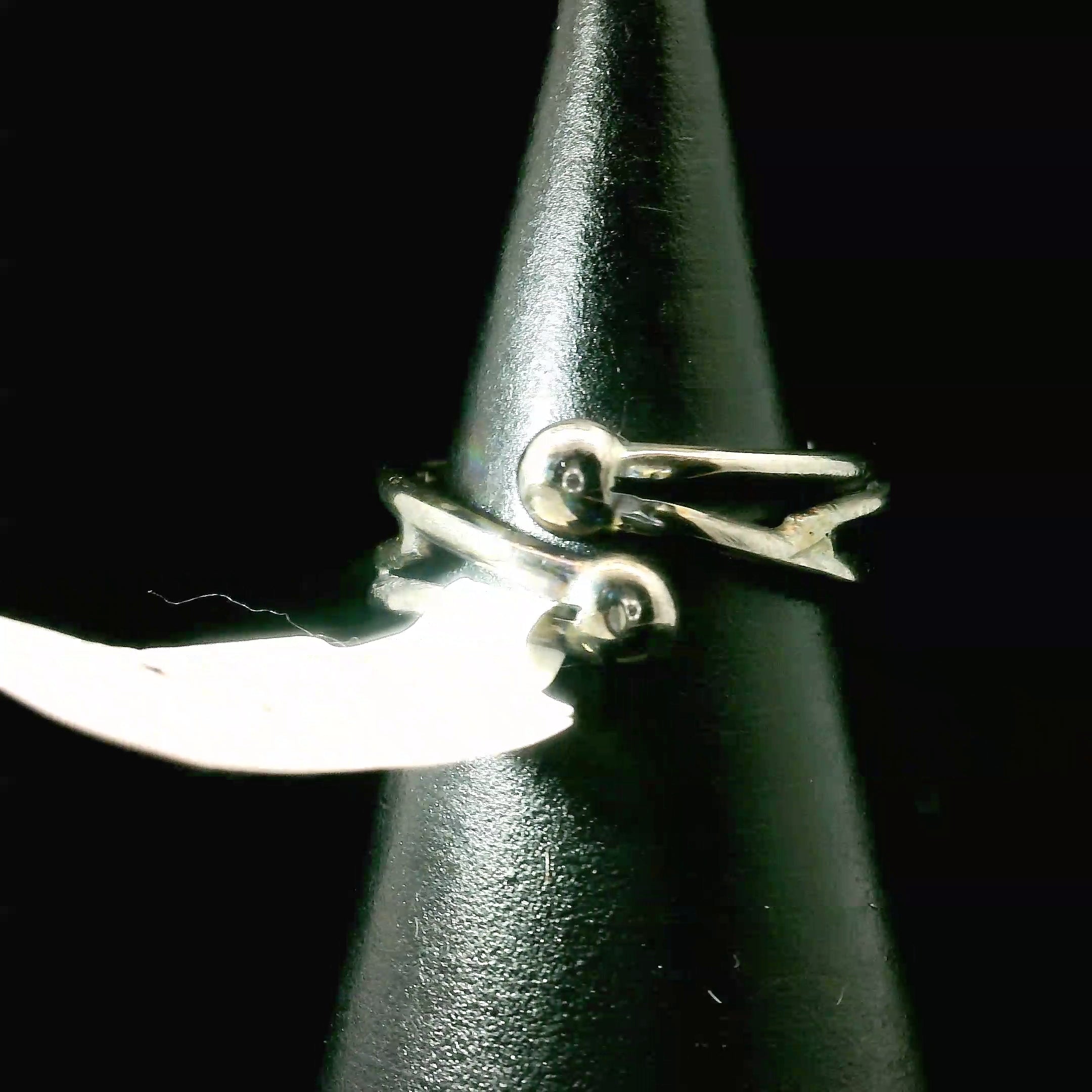 Garnet Midi Cuff Ring .925 Silver for Health and Strength