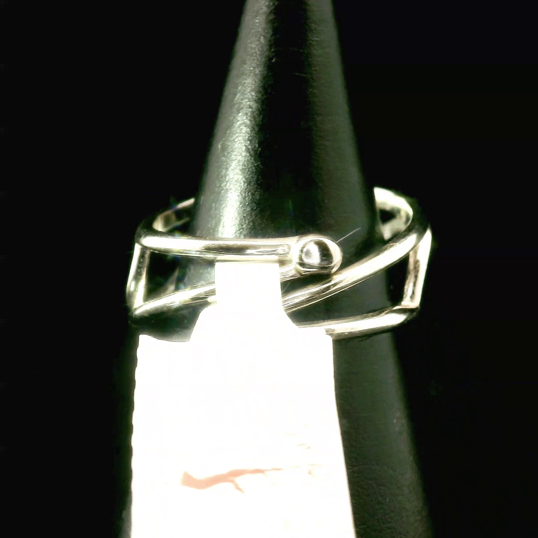 Garnet Ganesha Cuff Ring .925 Silver for Health and Strength