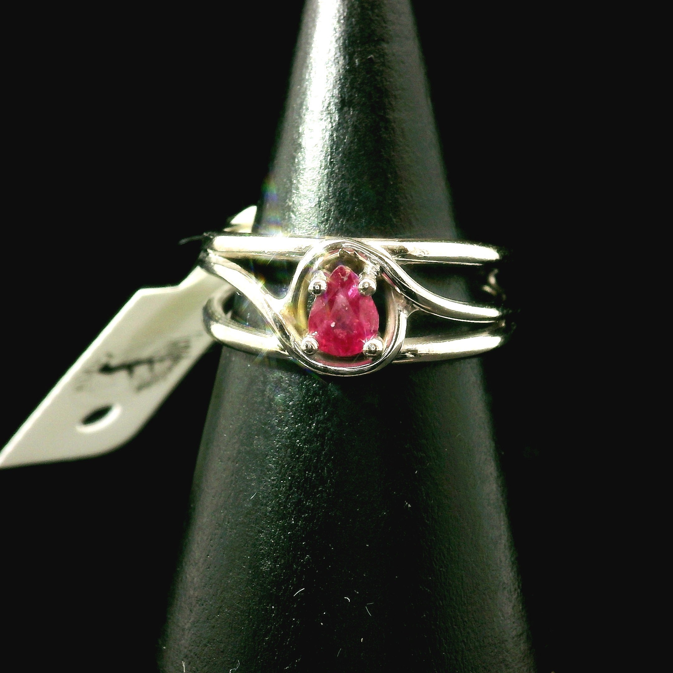 Ruby Midi Cuff Ring .925 Sterling Silver for Empowerment, Love and Wealth