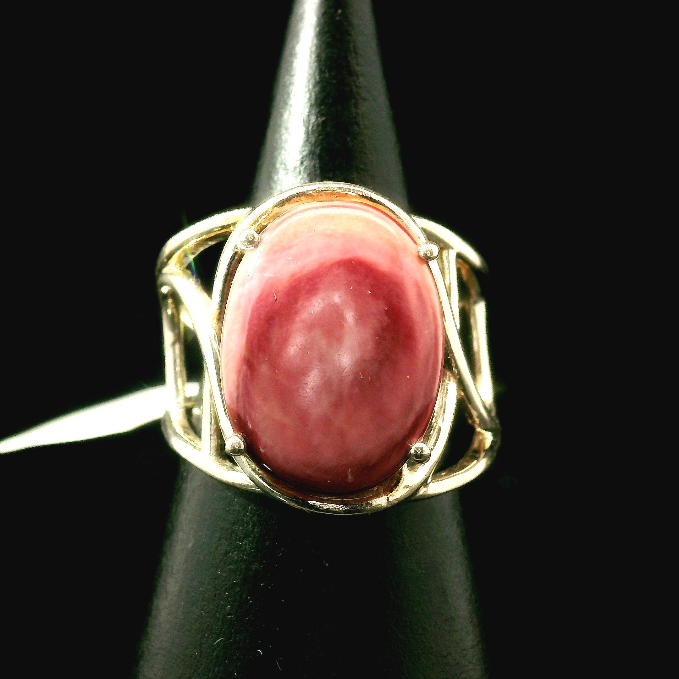 Spiny Oyster Cuff Ring .925 Silver for Good Luck, Prosperity and Protection