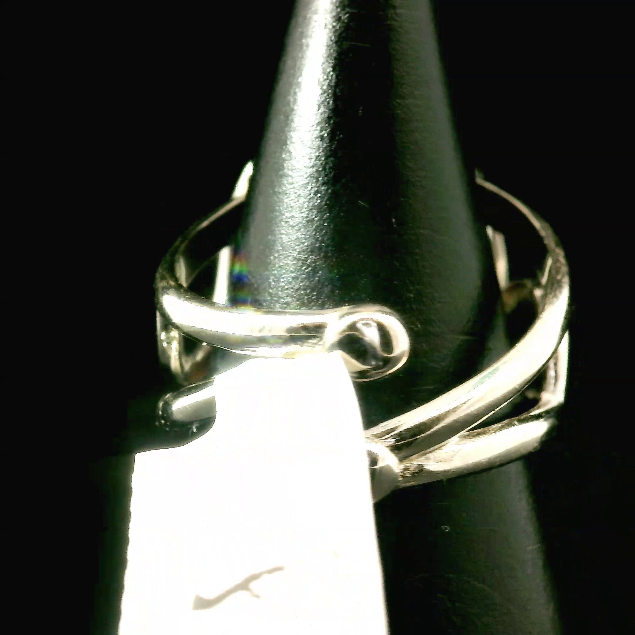 Cinnabar Cuff Ring .925 Sterling Silver for Creativity, Empowerment and Transformation