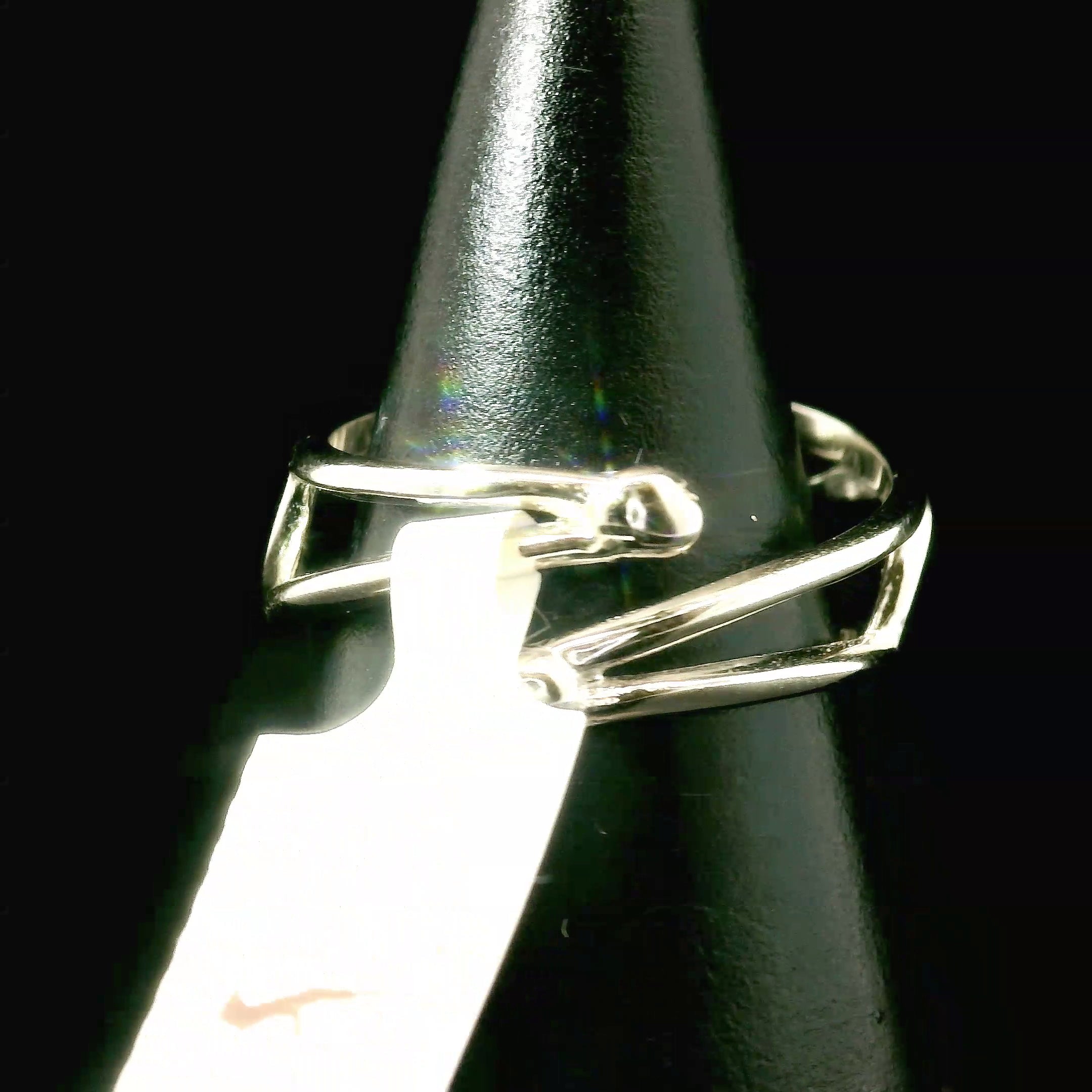 Pink Tourmaline Cuff Ring .925 Silver for Joy, Kindness and Love