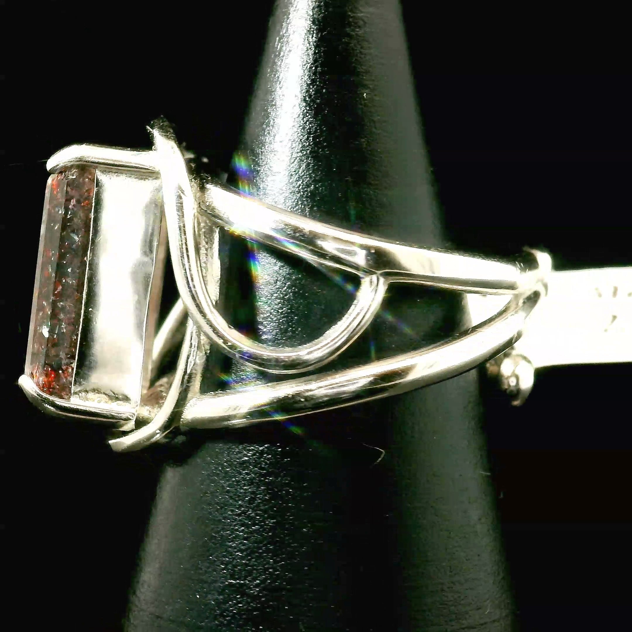 Super 7 Cuff Ring .925 Silver (High Quality) for Awakening your Gifts and Creating your Dream Life
