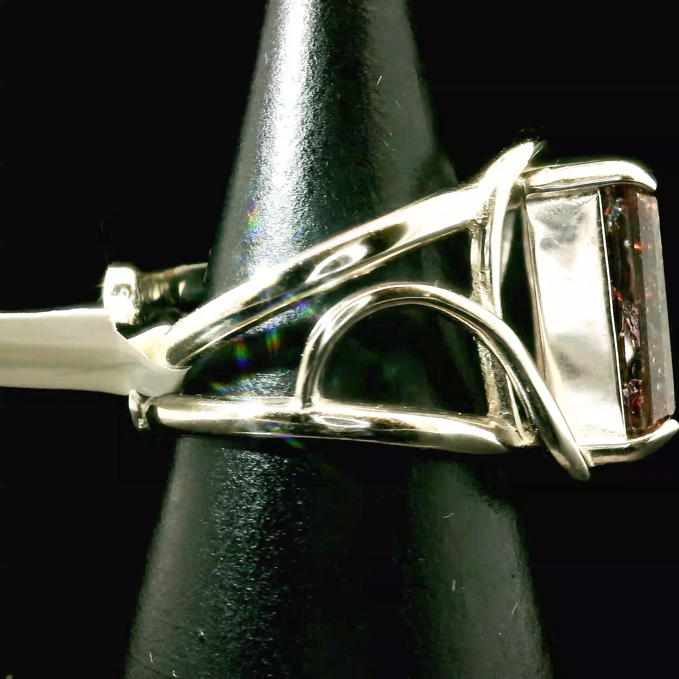 Super 7 Cuff Ring .925 Silver (High Quality) for Awakening your Gifts and Creating your Dream Life