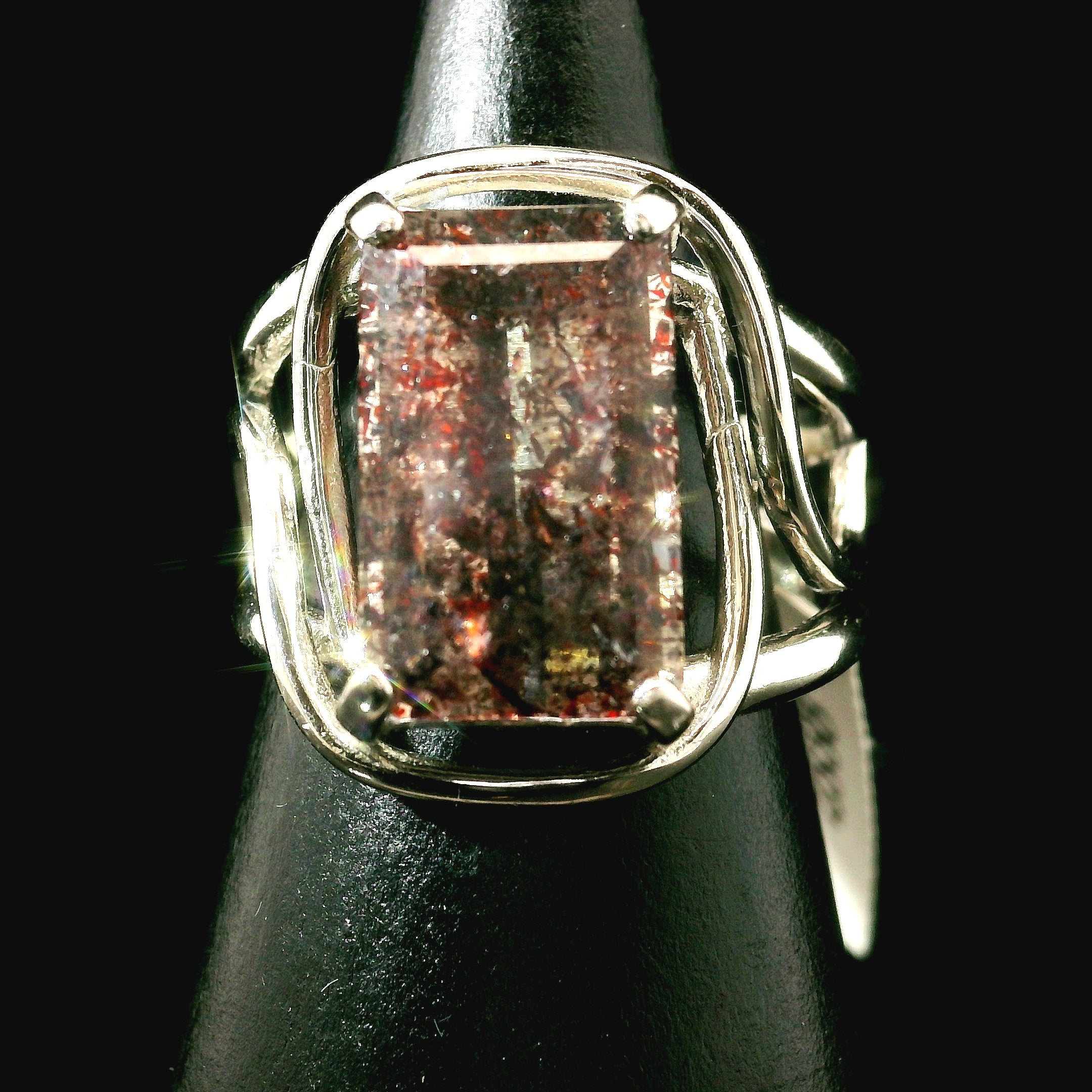 Super 7 Cuff Ring .925 Silver (High Quality) for Awakening your Gifts and Creating your Dream Life