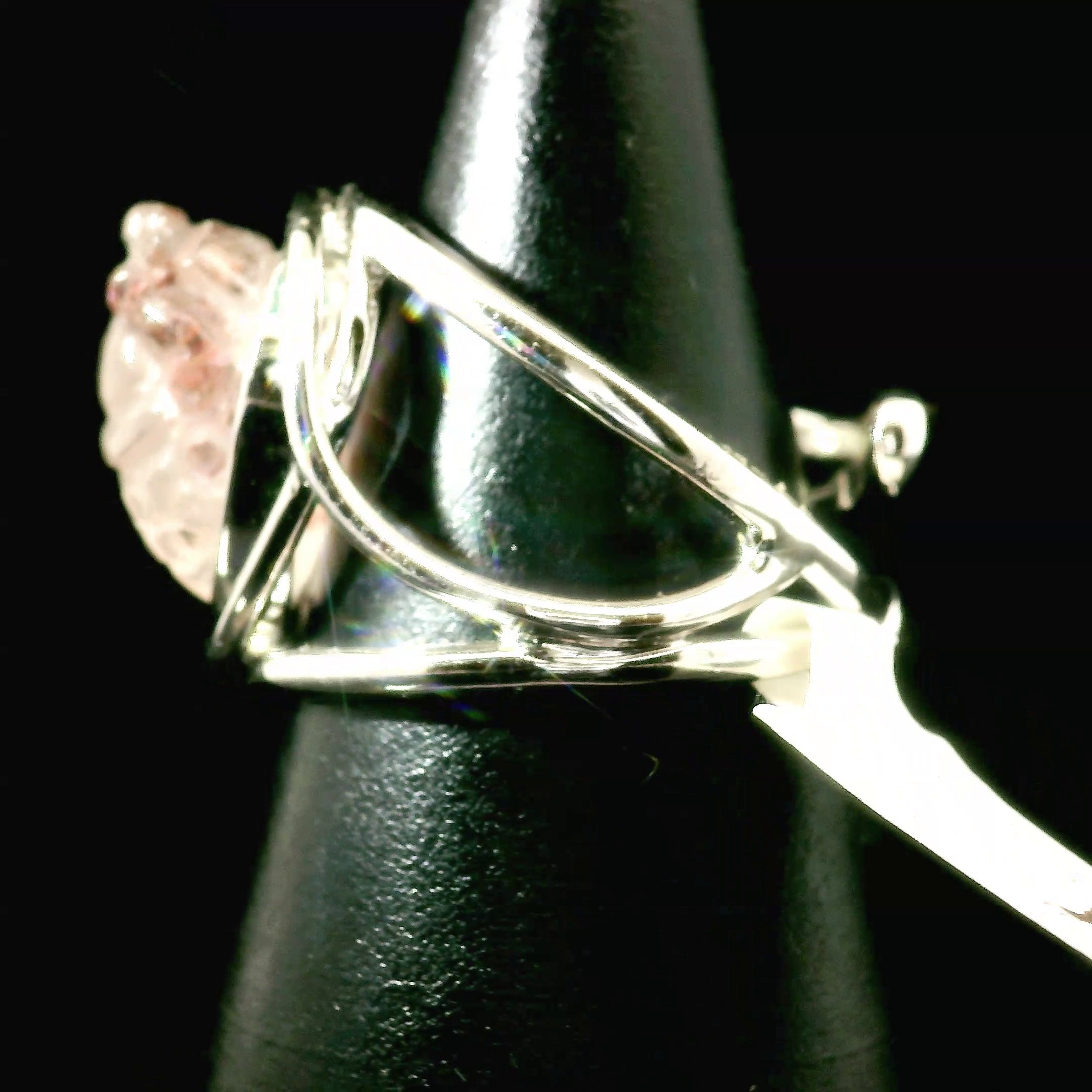 Super 7 Money Toad Cuff Ring .925 Silver (High Quality) for Awakening your Gifts and Creating your Dream Life