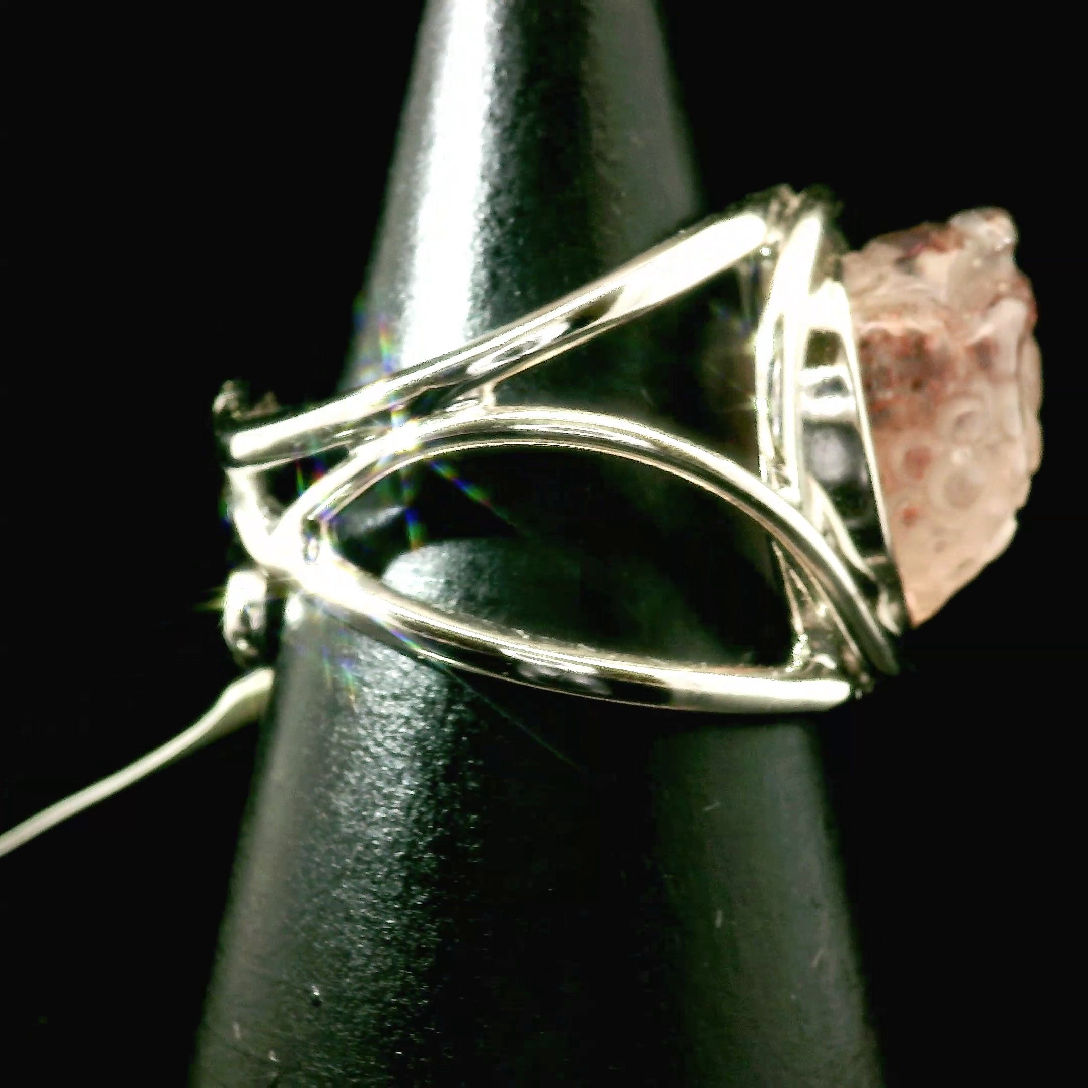 Super 7 Money Toad Cuff Ring .925 Silver (High Quality) for Awakening your Gifts and Creating your Dream Life