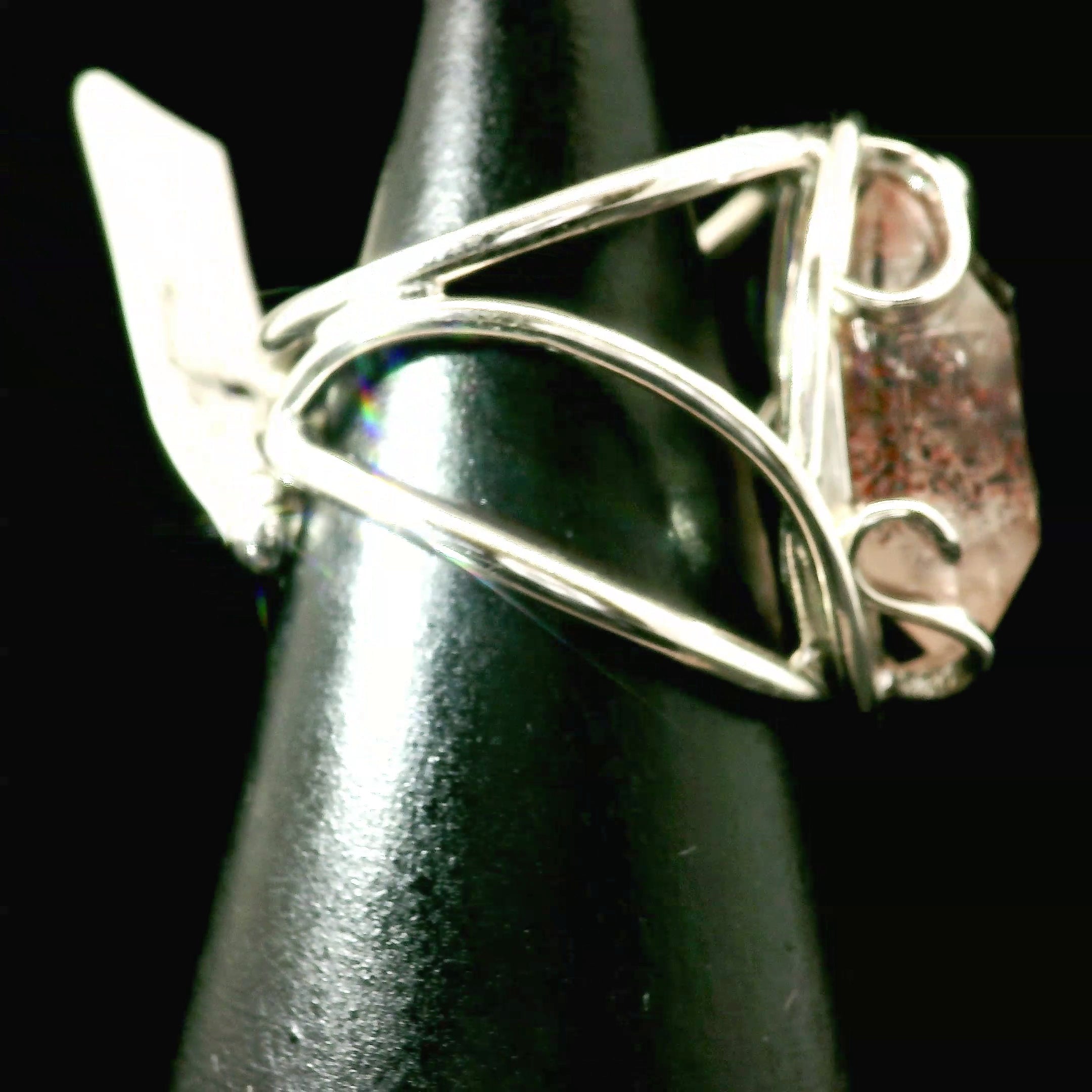 Super 7 Cuff Ring .925 Silver (High Quality) for Awakening your Gifts and Creating your Dream Life